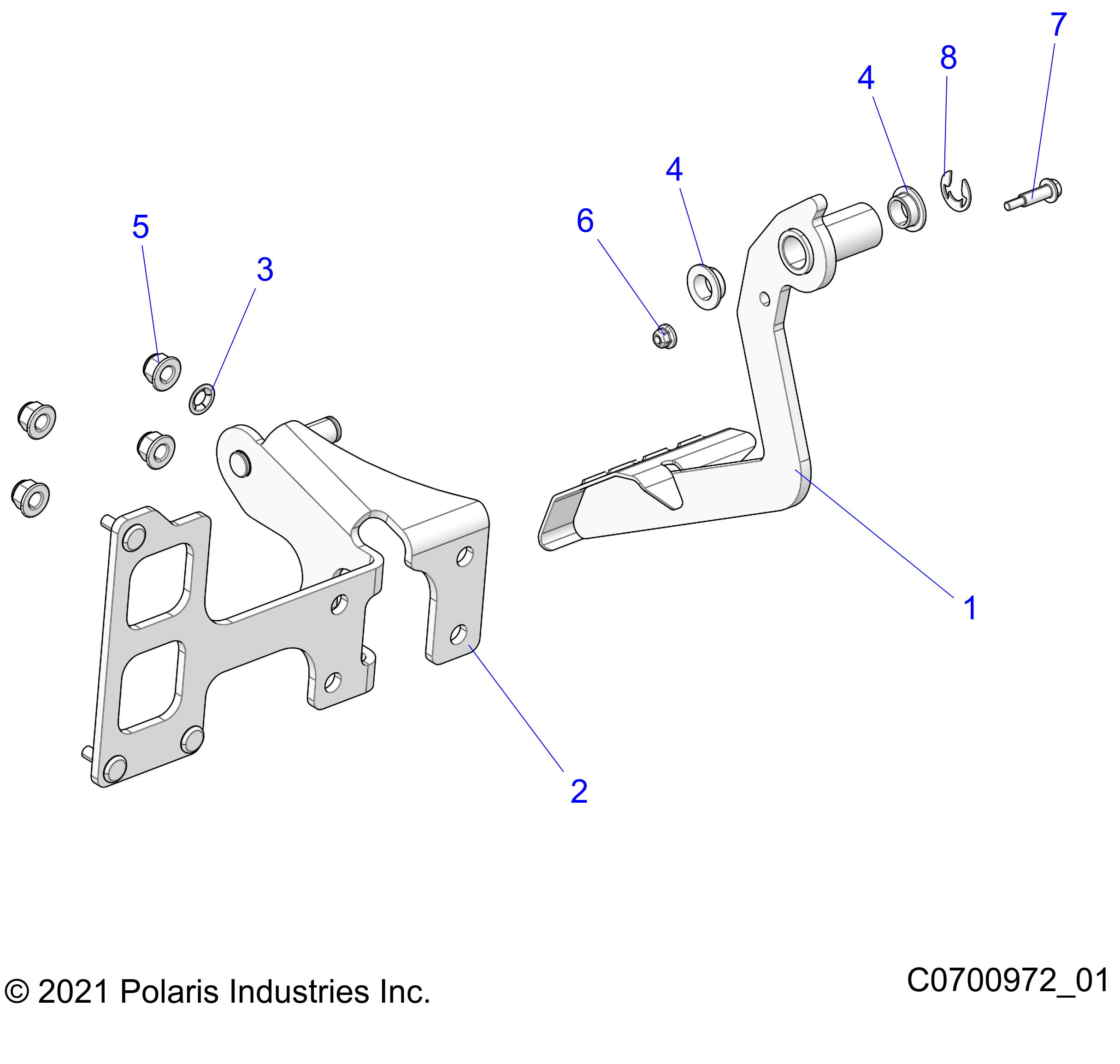 Part Number : 1026832-329 WELD-PEDAL MNT BLK