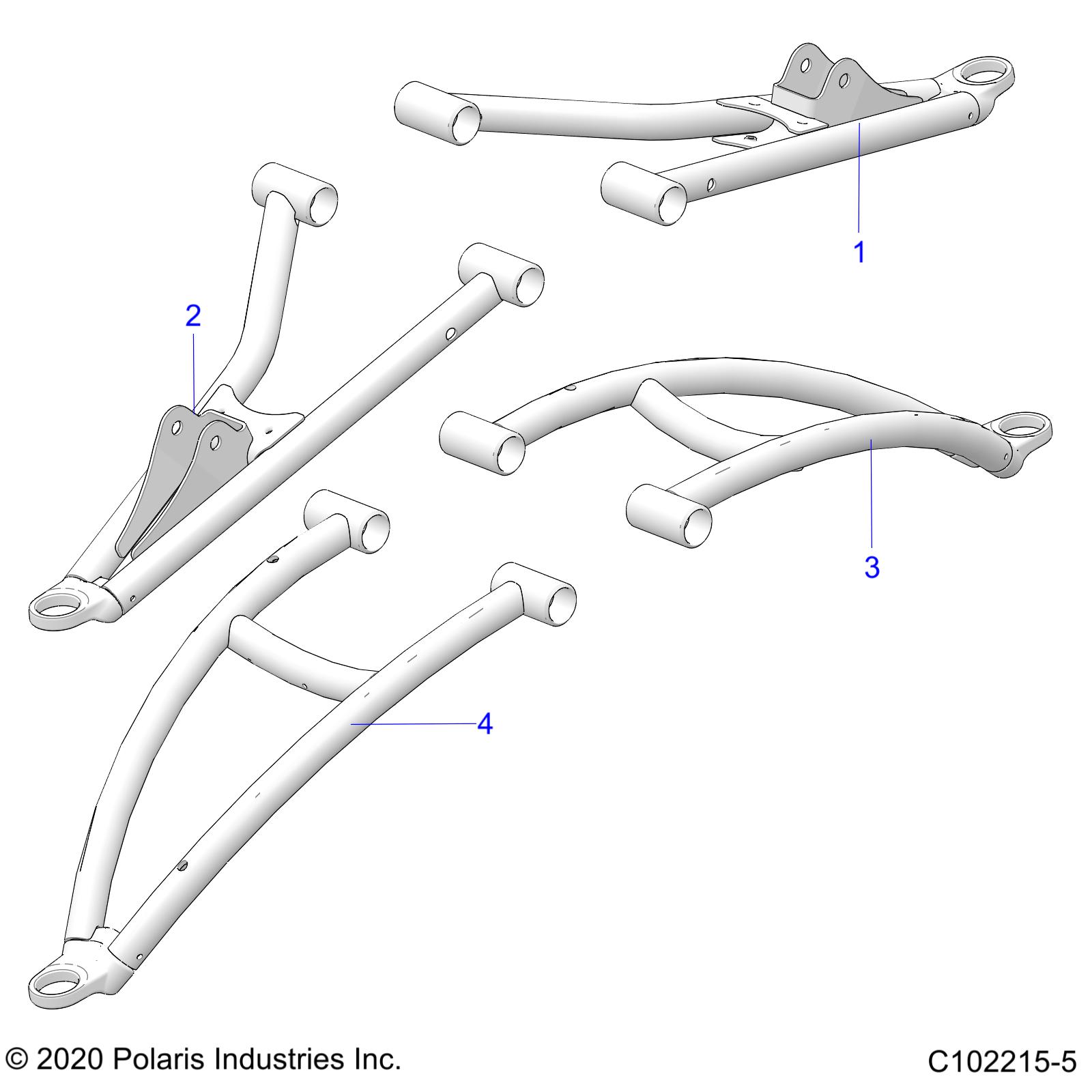 Part Number : 1023371-293 WELD-LCA FRONT LH INDY RED