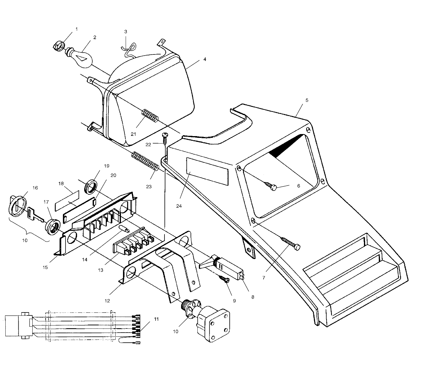 Part Number : 2460730 HARNESS-INDICATOR T BOSS 325