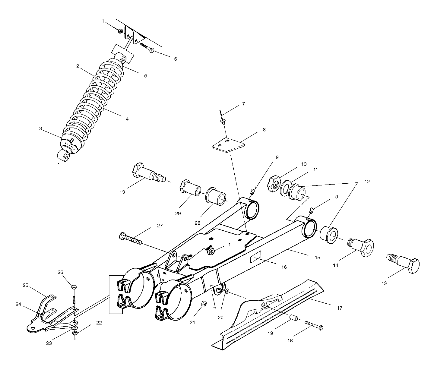 Part Number : 7041817 SHOCK-REAR 1 3/8 ATV