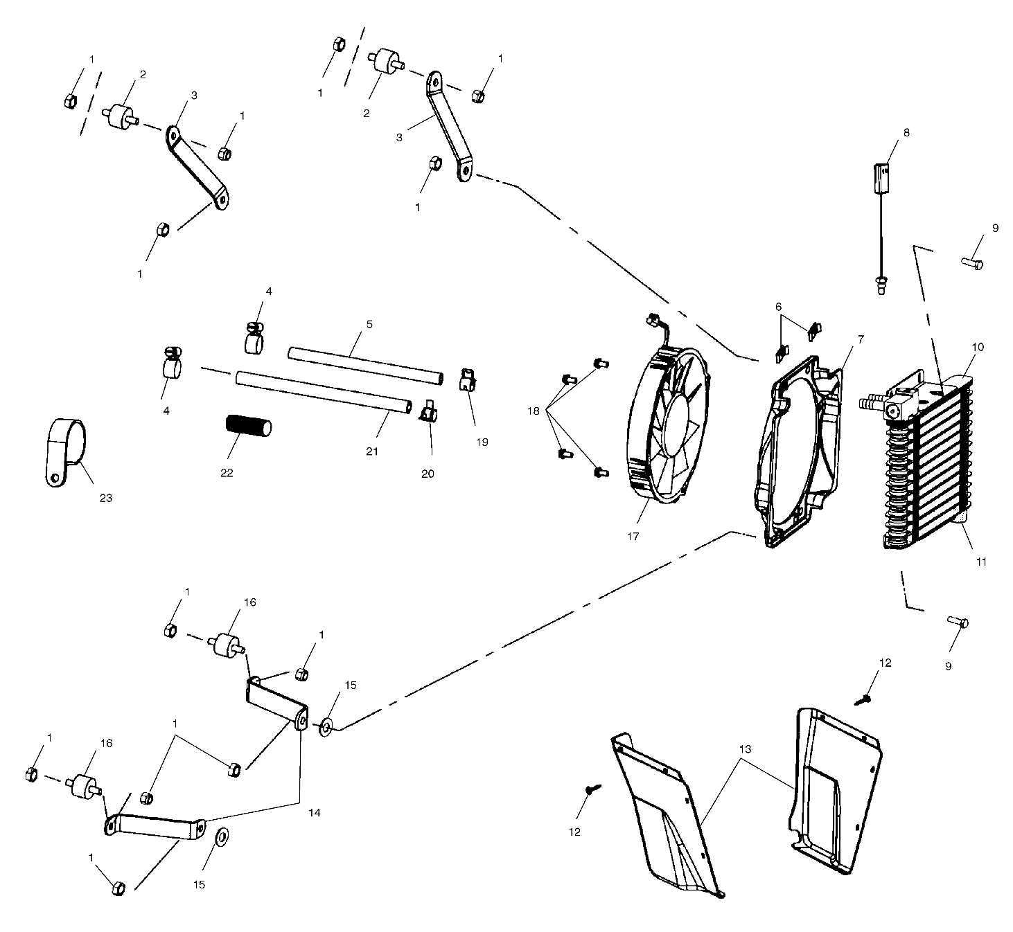 Part Number : 5433370 SHROUD-OIL COOLER LH