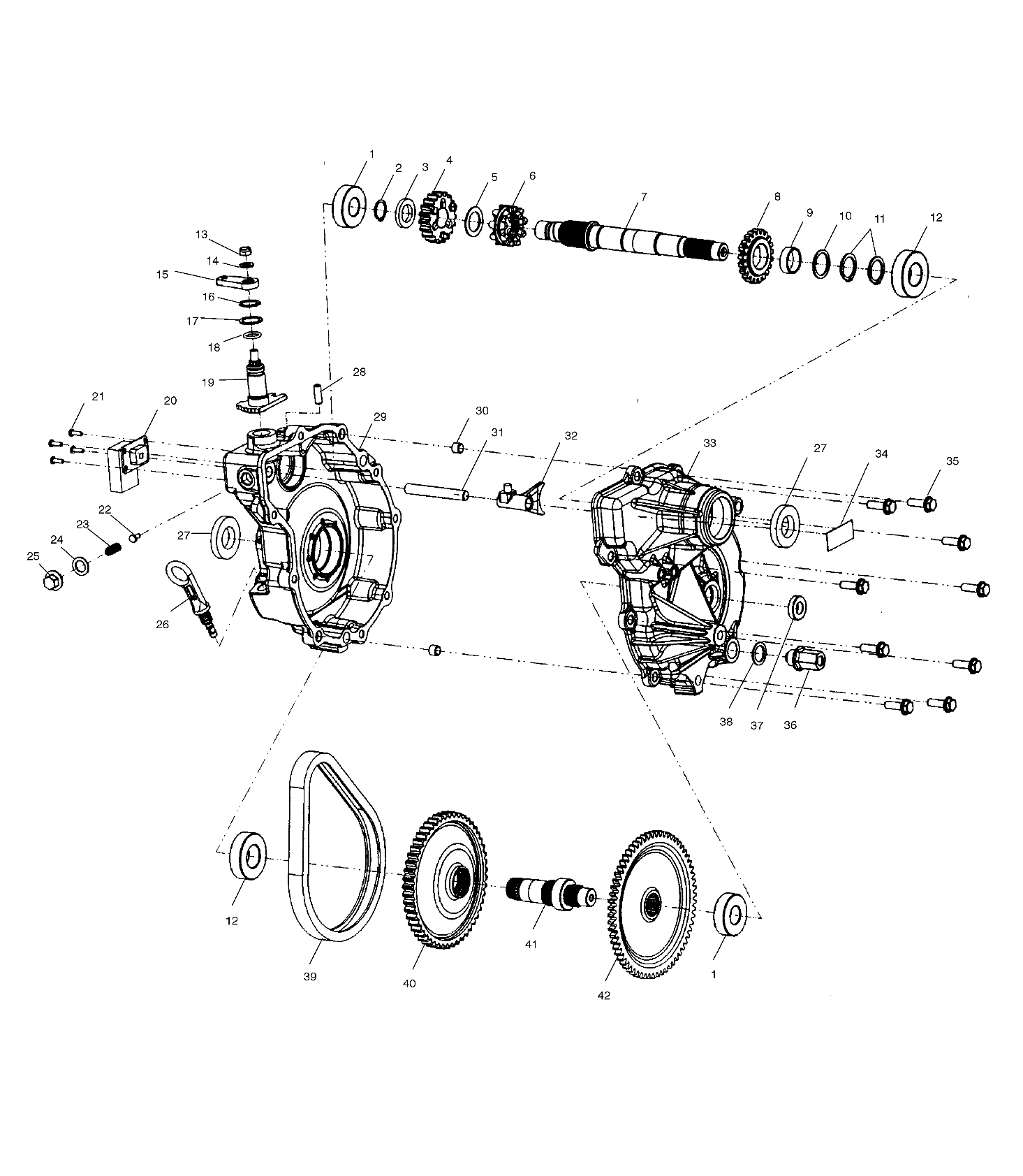 Part Number : 1341306 ASM GEARCASE HR