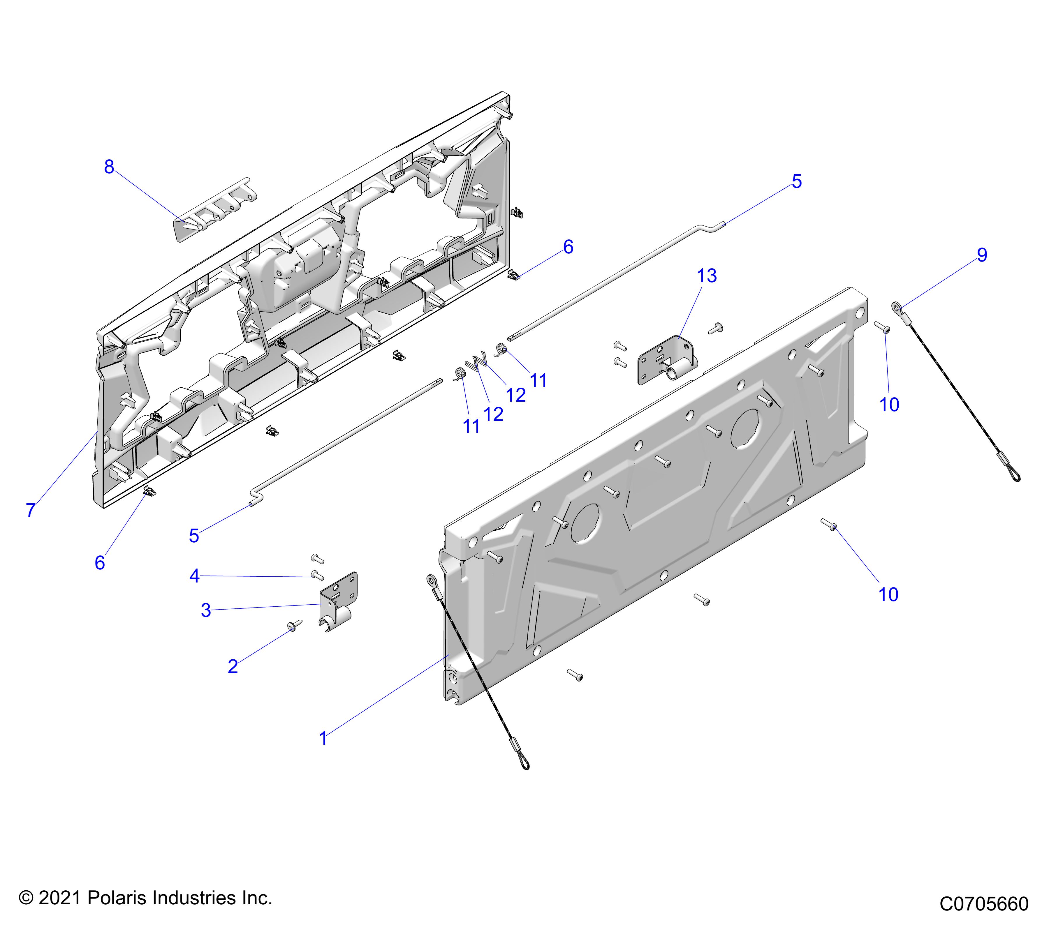 Part Number : 7045395 SPRING-LATCH TAILGATE