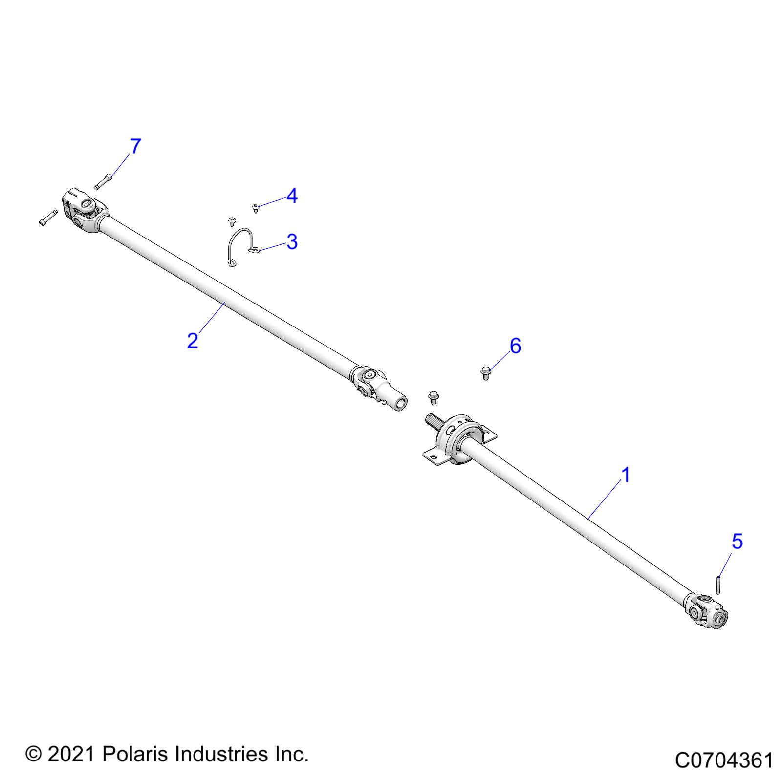 Foto diagrama Polaris que contem a peça 1334198