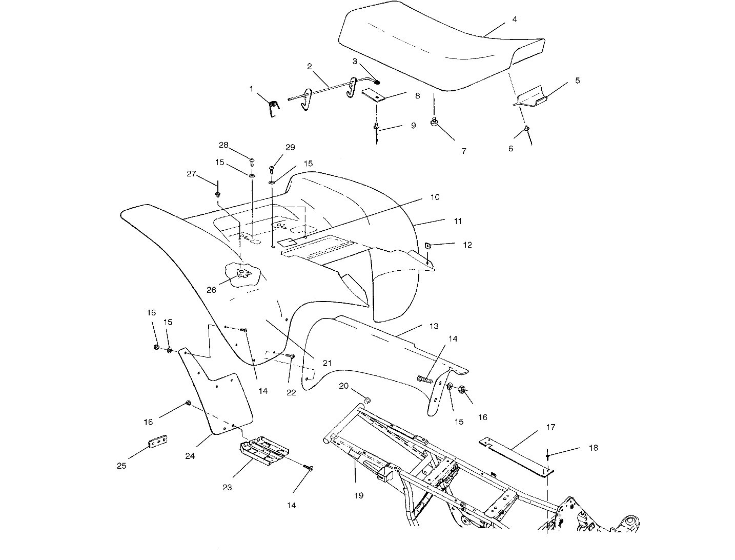 Part Number : 5812134 MUDFLAP-REAR LH