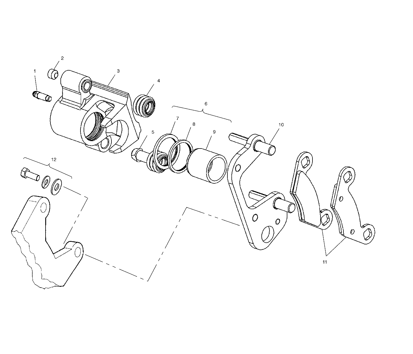 Part Number : 1910547 CALIPER BRAKE ASM LH 1.187 7