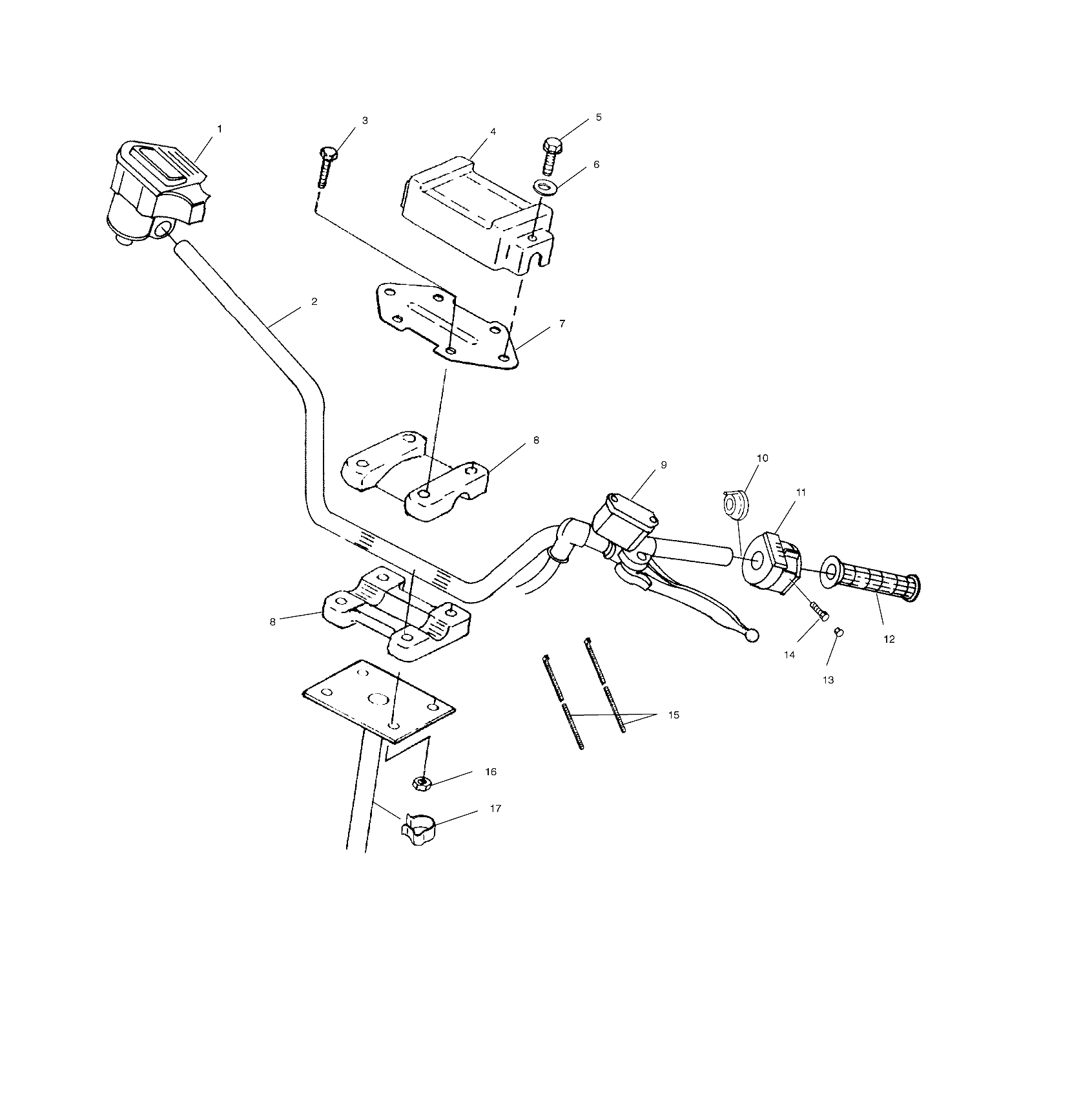 Foto diagrama Polaris que contem a peça 4110248