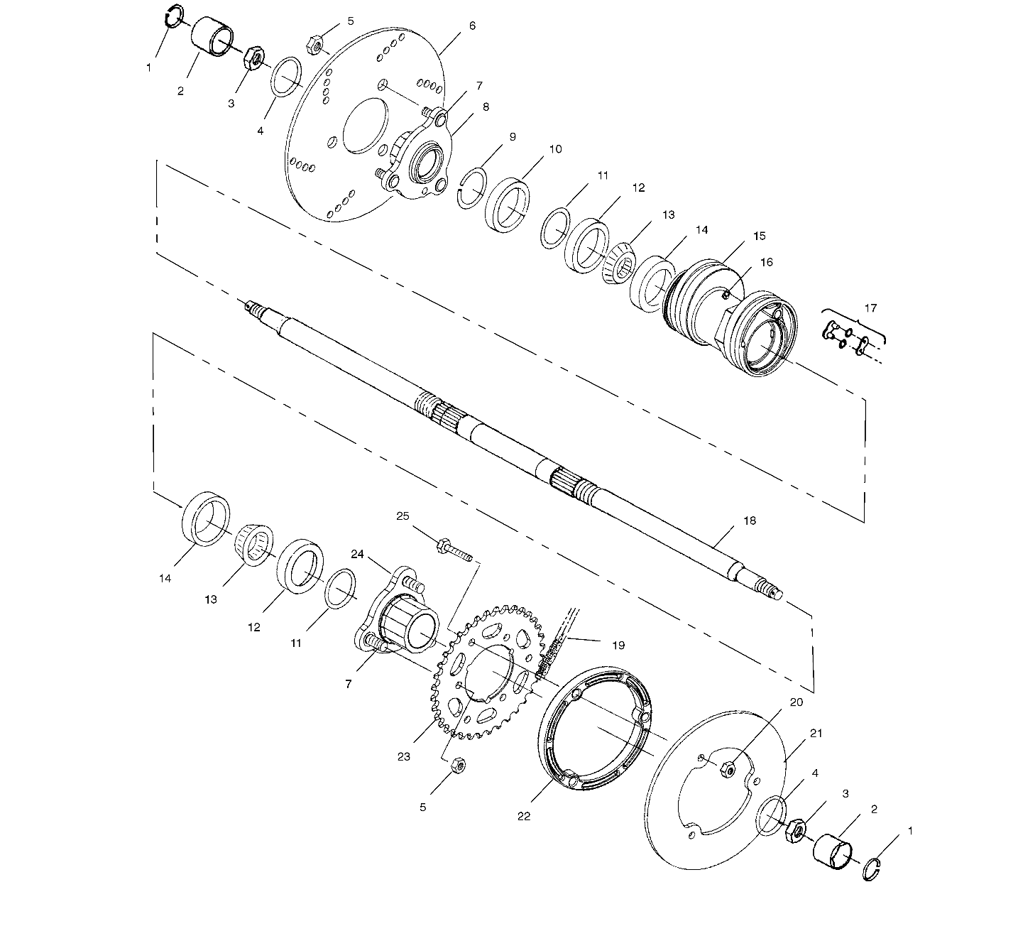 Foto diagrama Polaris que contem a peça 3222065