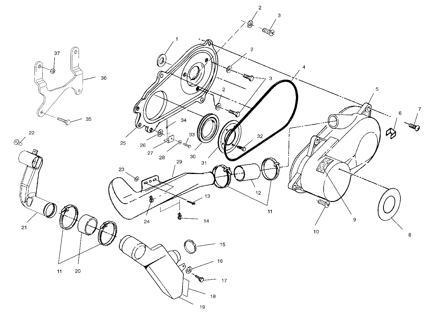 Foto diagrama Polaris que contem a peça 5433323