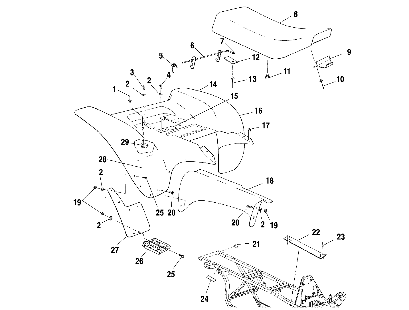 Foto diagrama Polaris que contem a peça 5433105-070