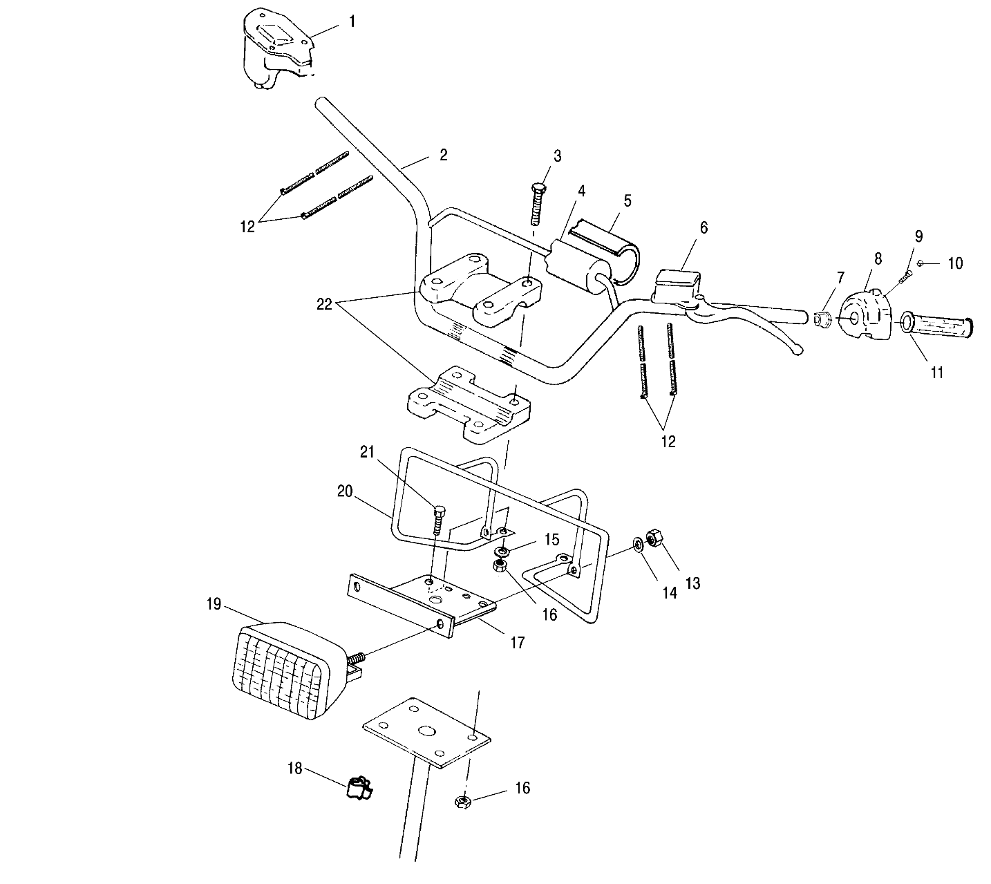 HANDLEBAR/HEADLIGHT