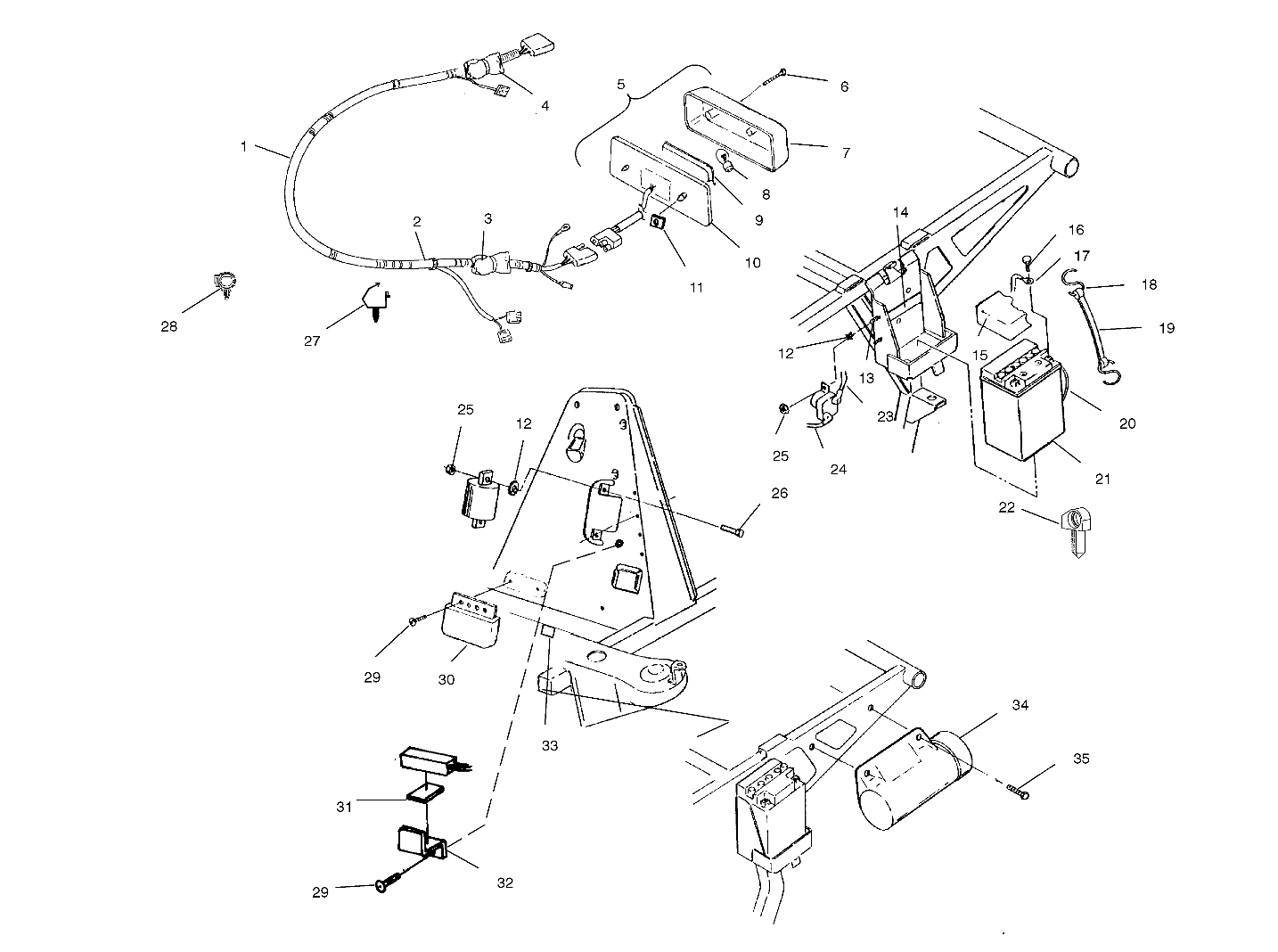 Foto diagrama Polaris que contem a peça 2460905