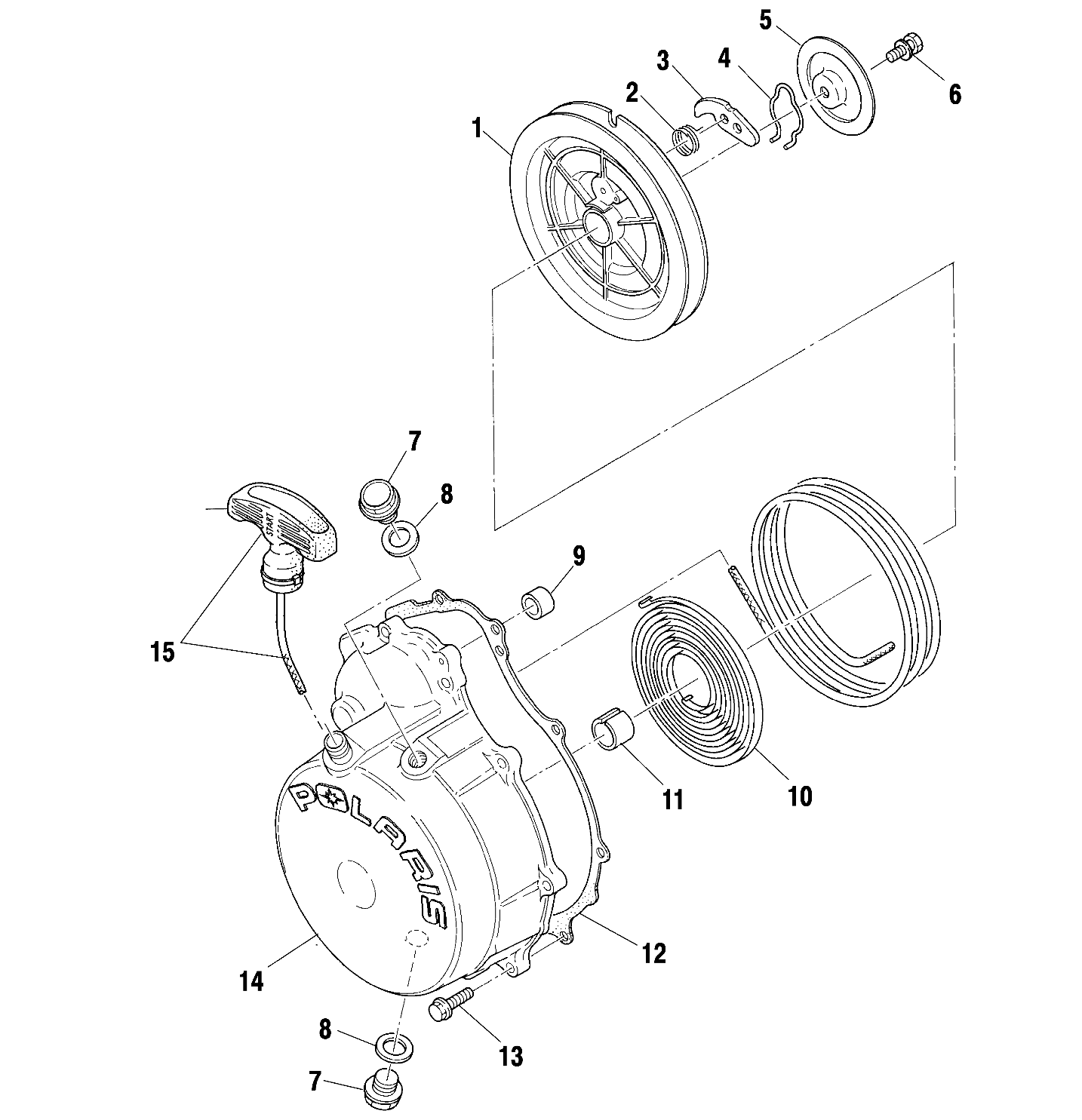 Foto diagrama Polaris que contem a peça 3085943