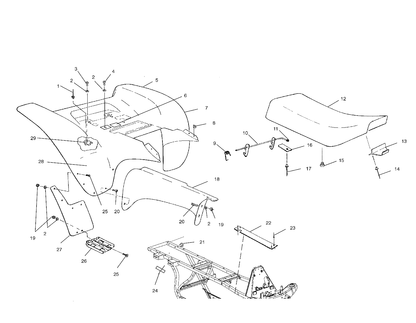 Foto diagrama Polaris que contem a peça 5434014-216