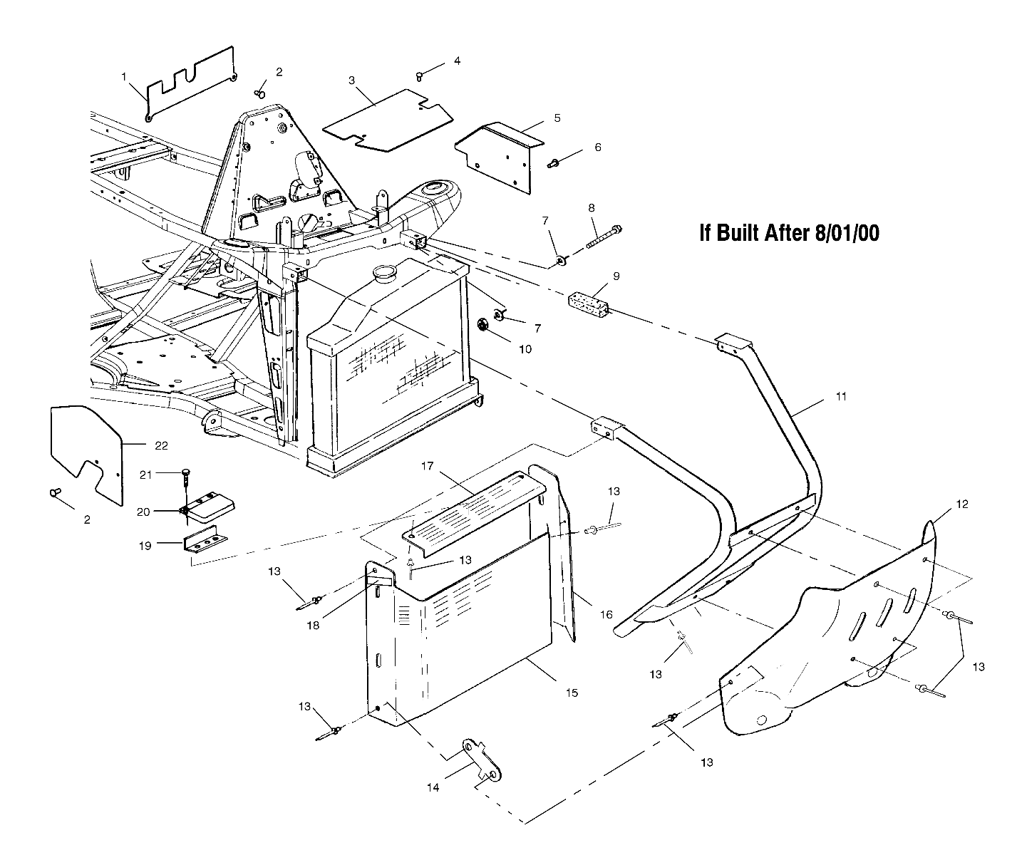 Part Number : 5434162 SHIELD-SPLASH REAR