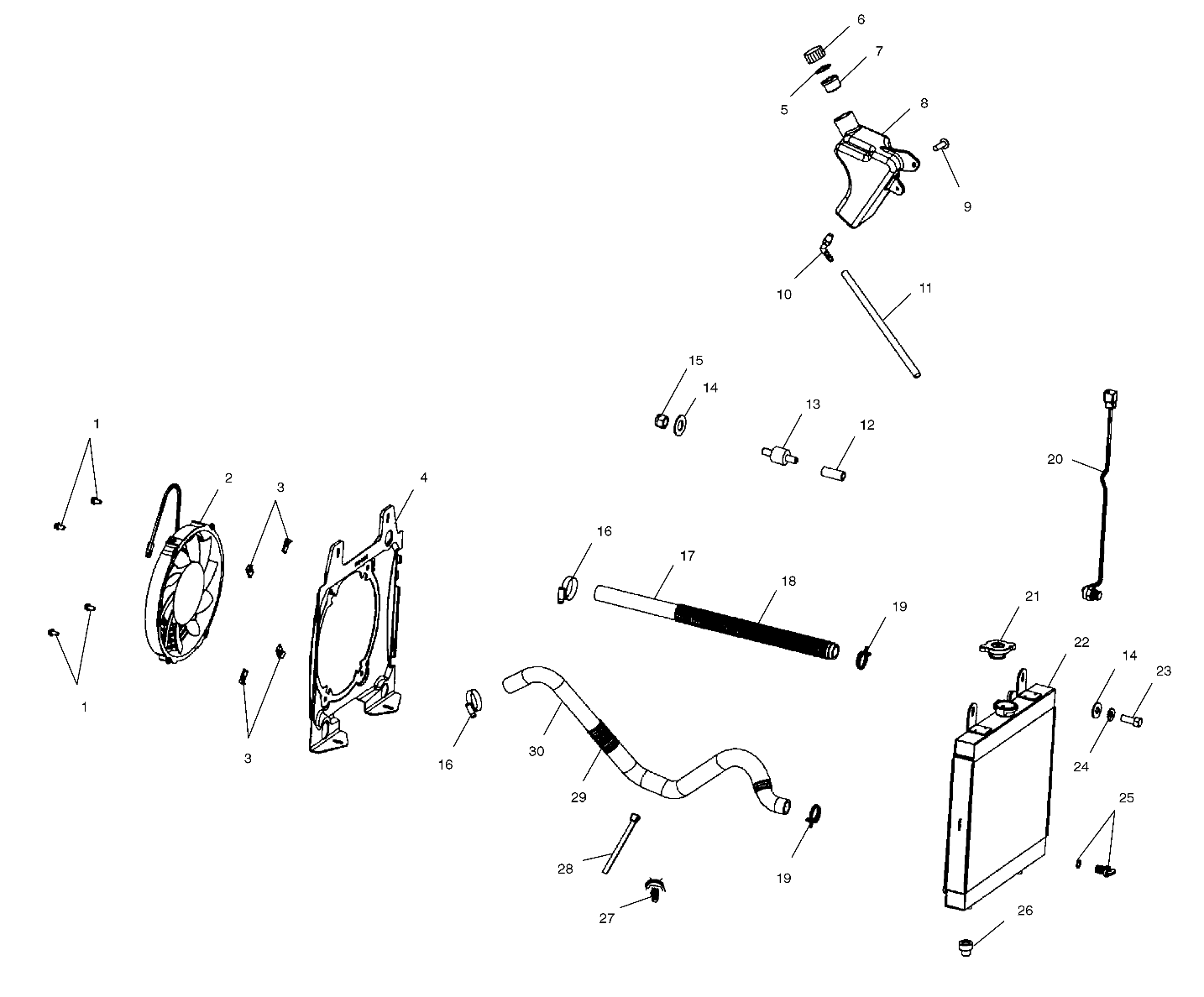 Part Number : 5411989 LOWER ENGINE HOSE