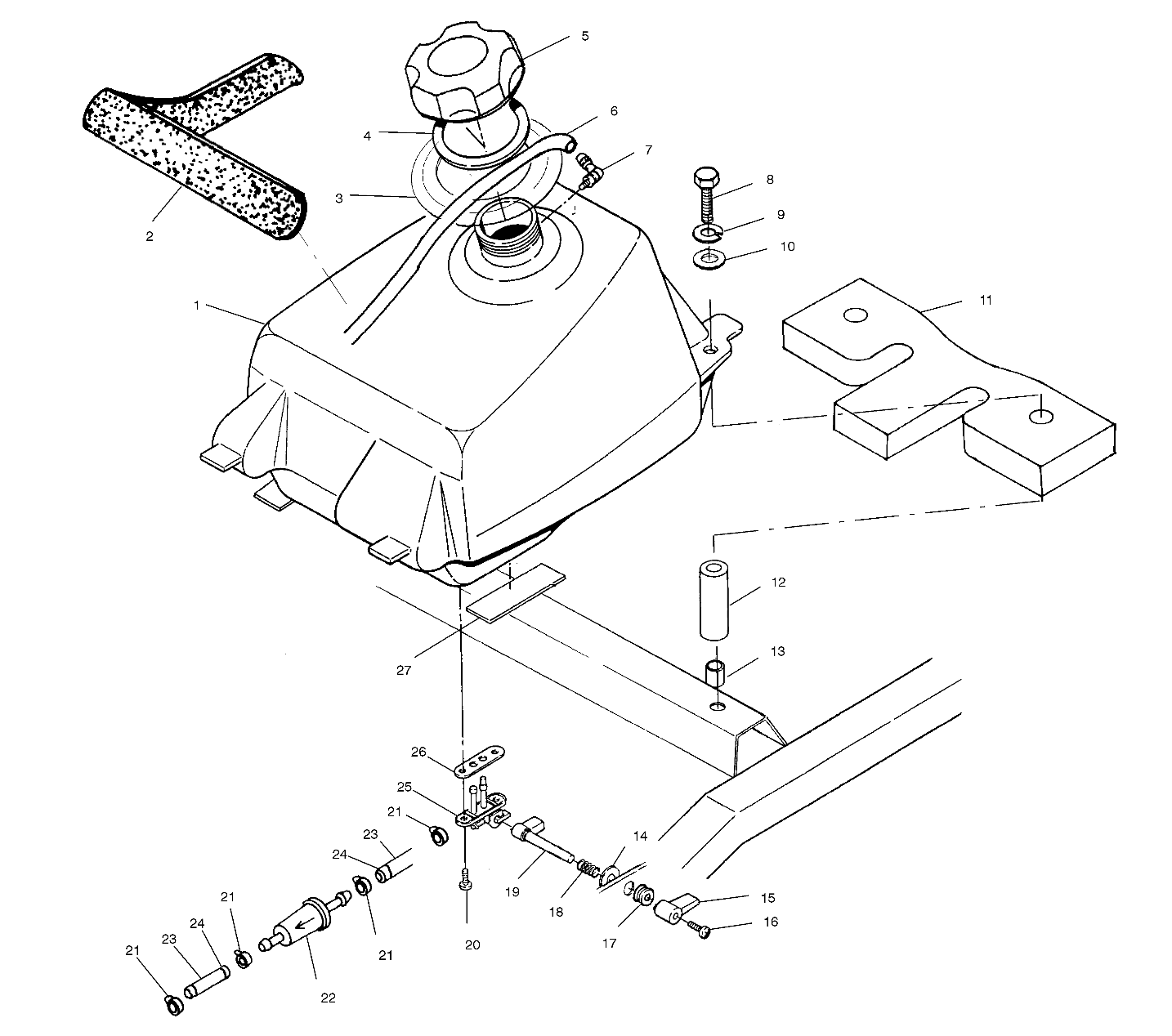 Part Number : 5433687 CAP GAS TANK