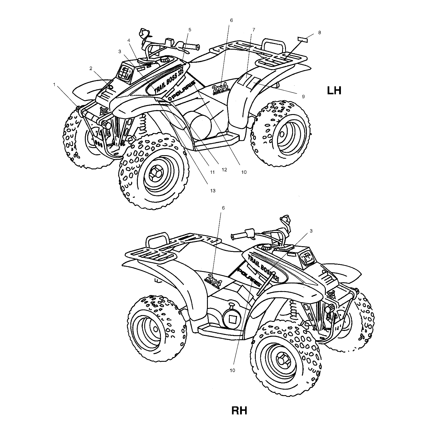 Part Number : 7079906 DECAL-OVERRIDE SWITCH 2WD WHT