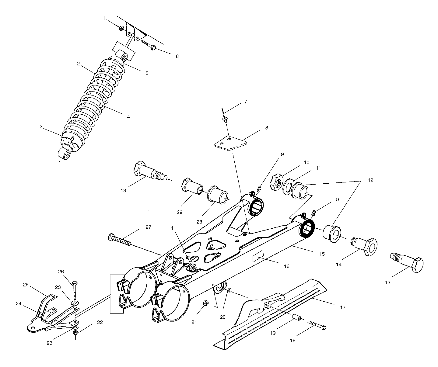 Foto diagrama Polaris que contem a peça 7041518-067