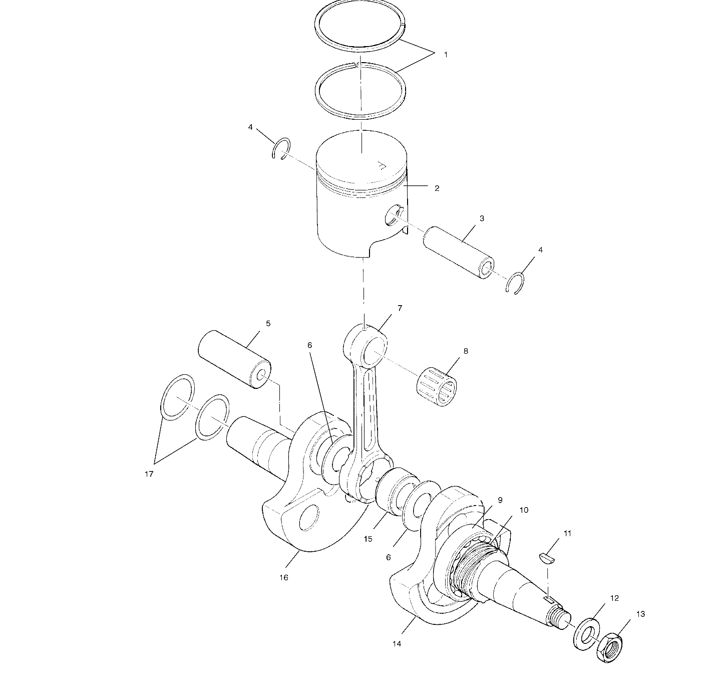 Part Number : 3087056 ASM-CRANKSHAFT