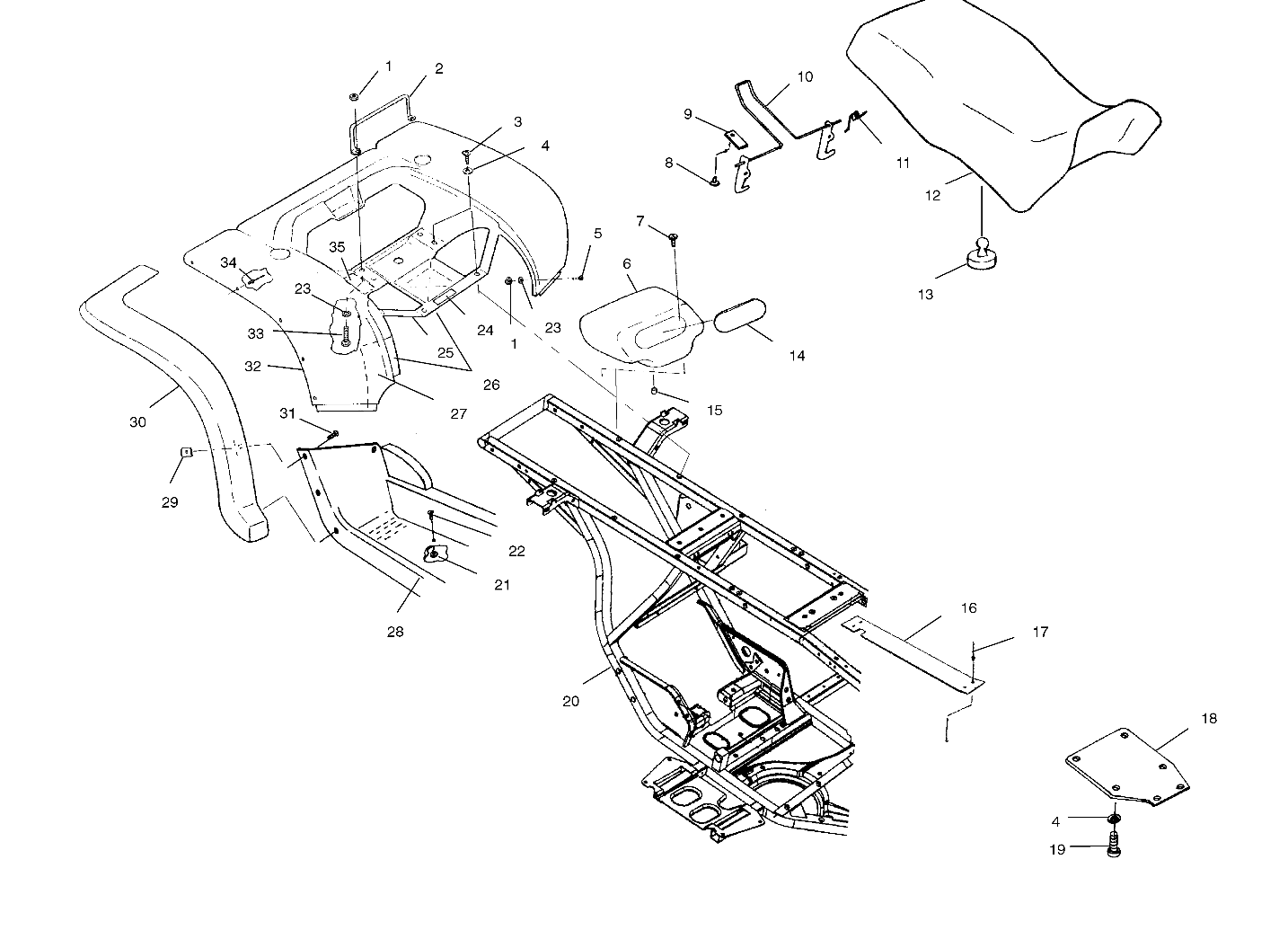 Foto diagrama Polaris que contem a peça 2682441-276