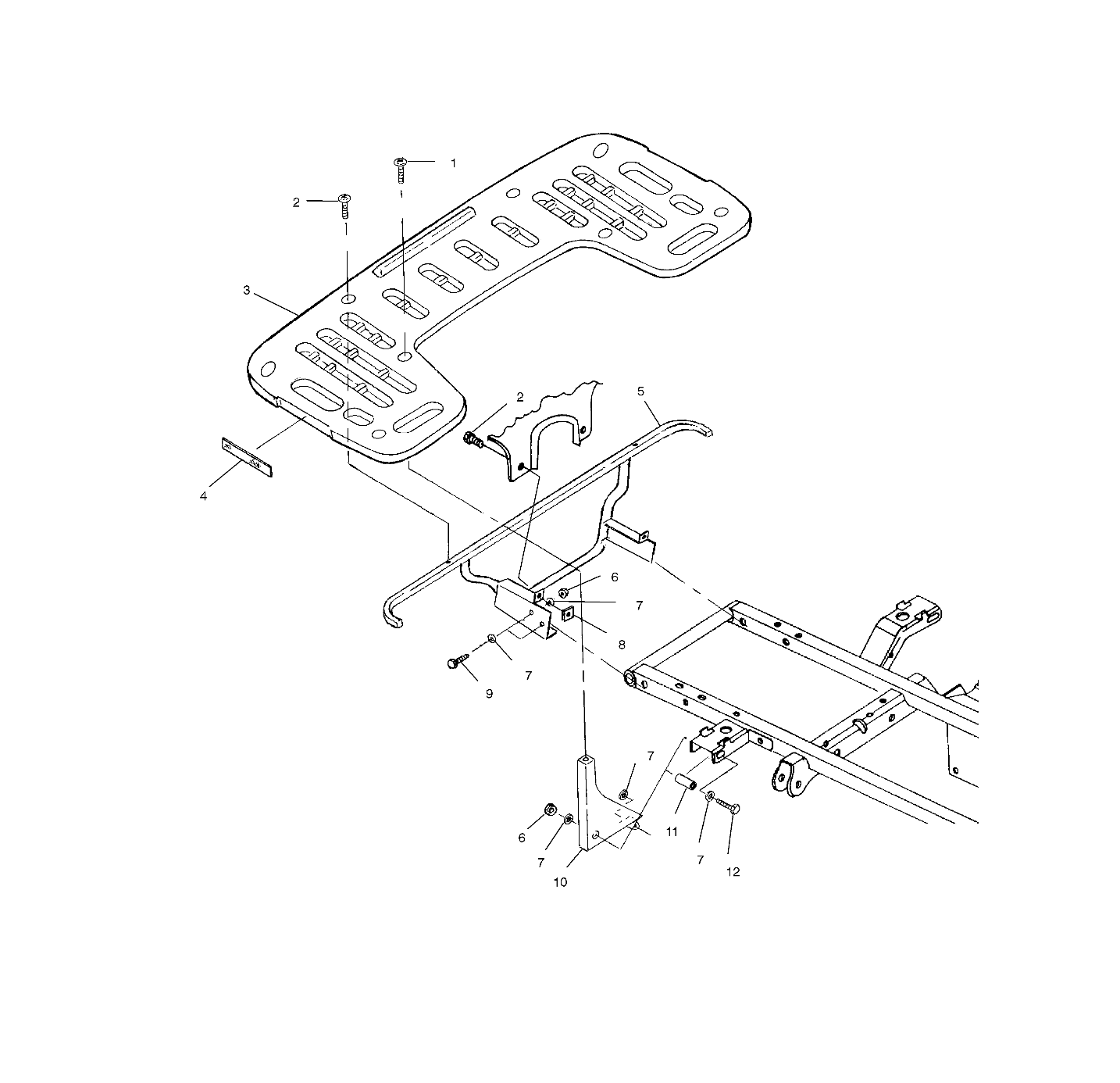 Foto diagrama Polaris que contem a peça 2670070