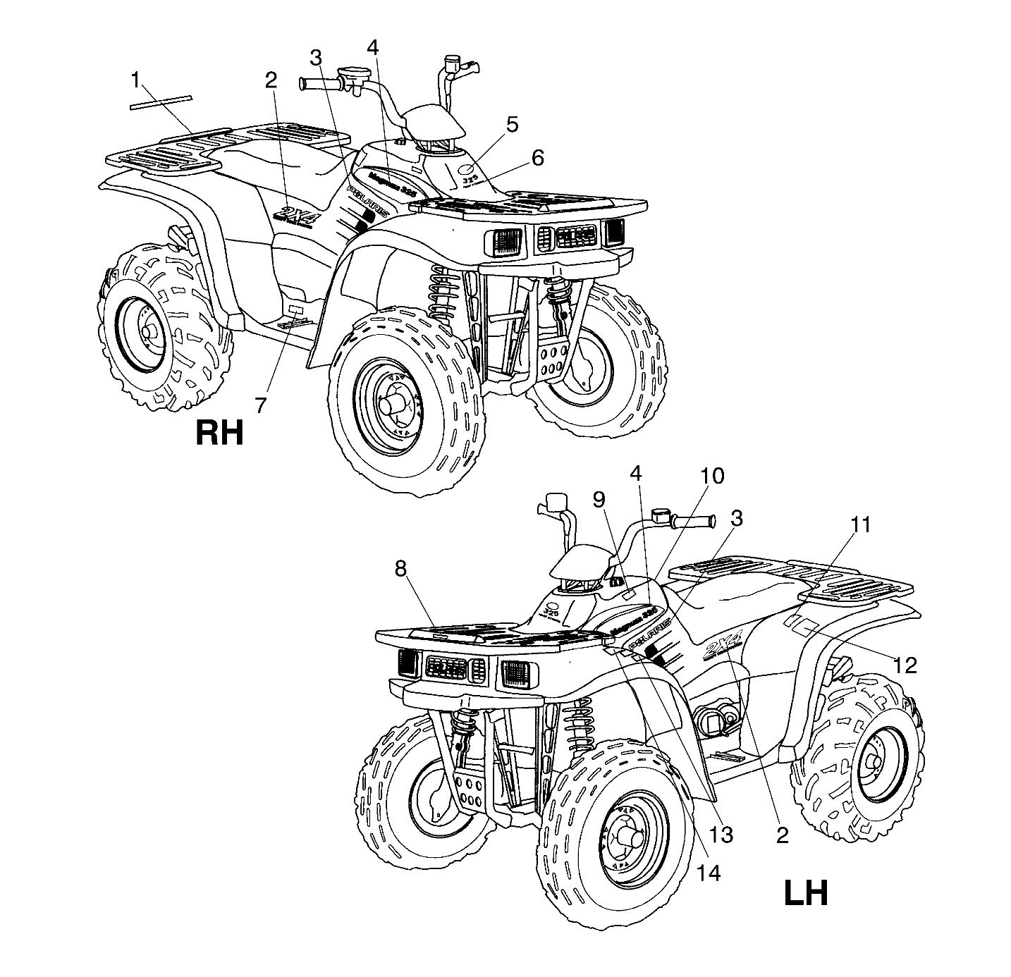 Foto diagrama Polaris que contem a peça 7078015