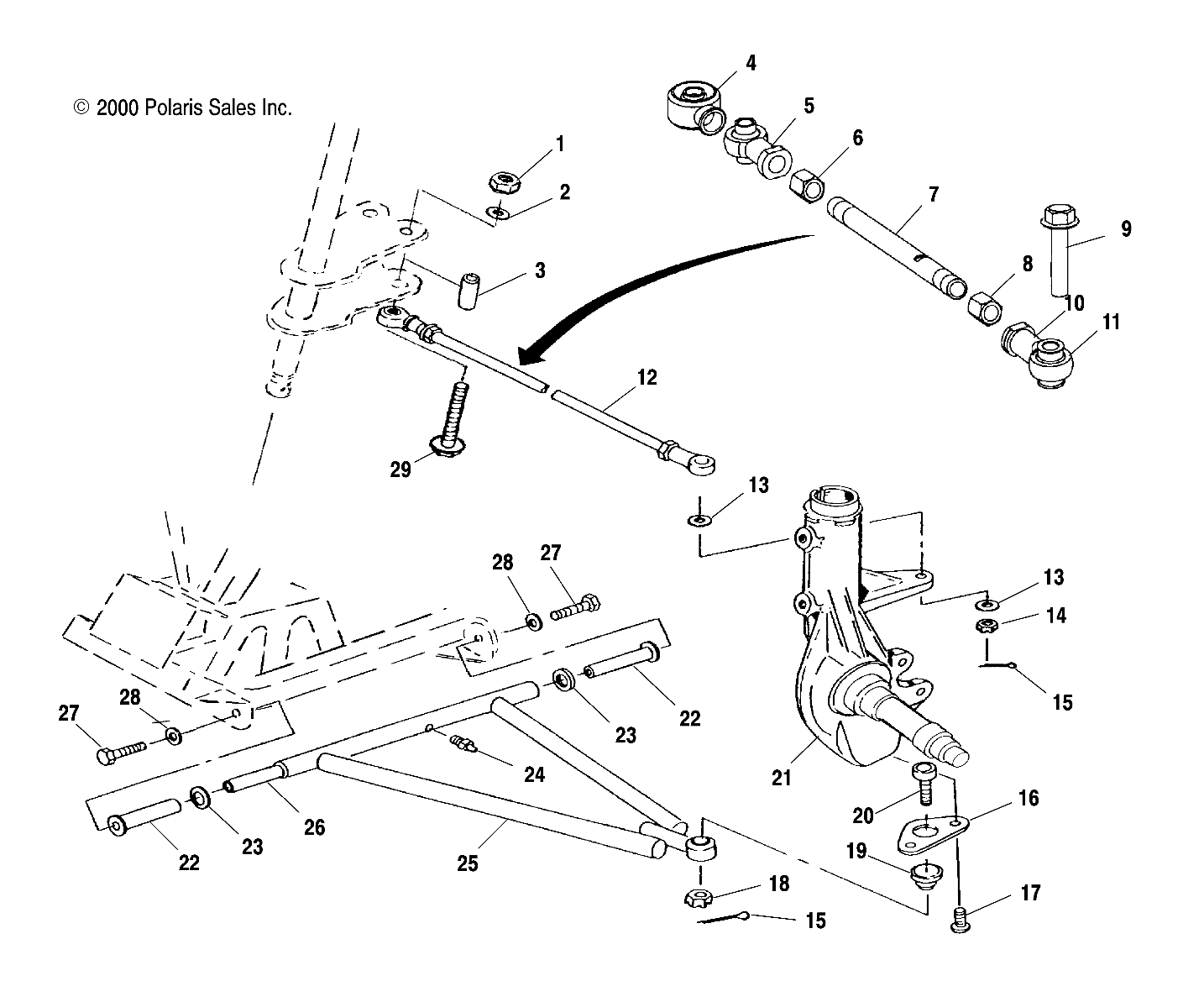 Foto diagrama Polaris que contem a peça 5333367
