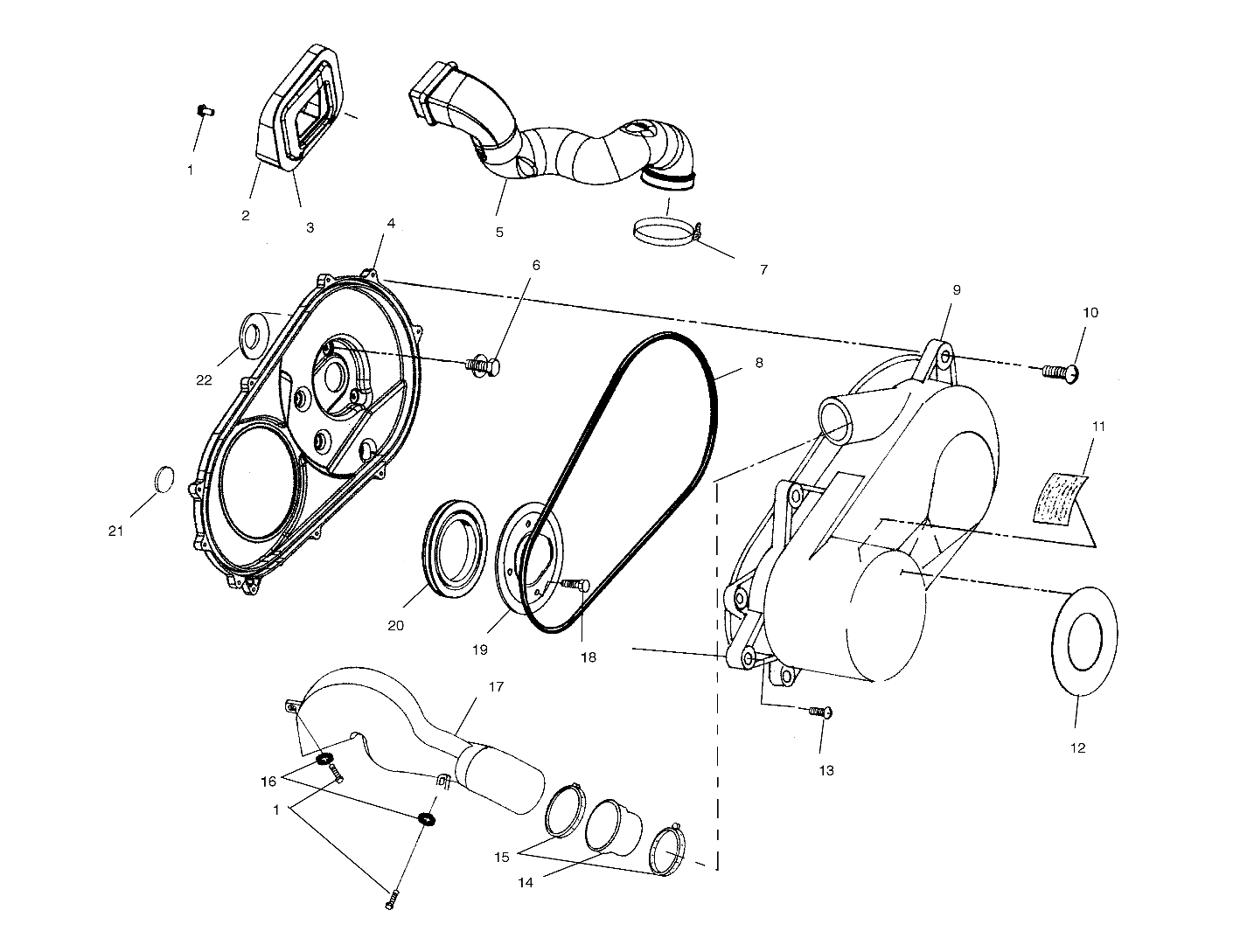 Foto diagrama Polaris que contem a peça 5433744