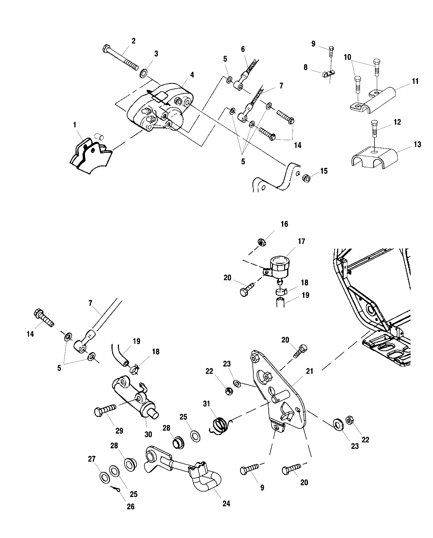 Foto diagrama Polaris que contem a peça 1910477