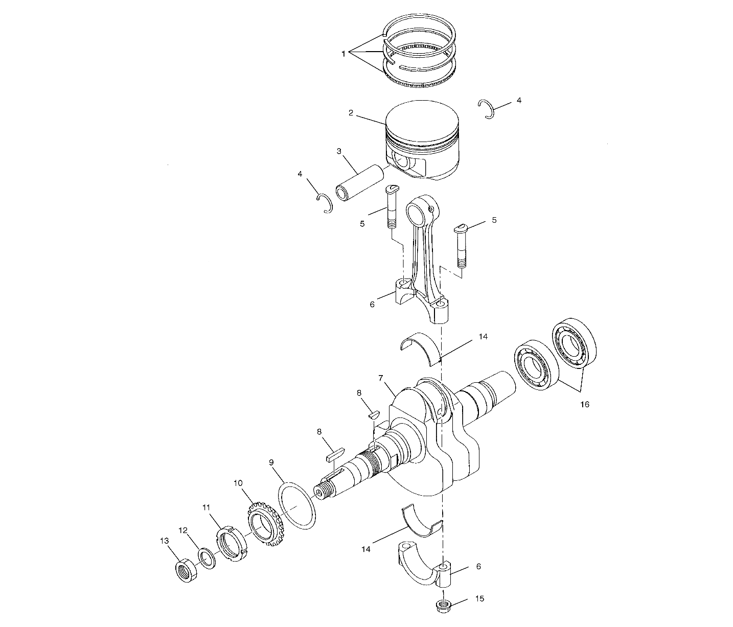 Part Number : 3087119 ASM. CRANKSHAFT