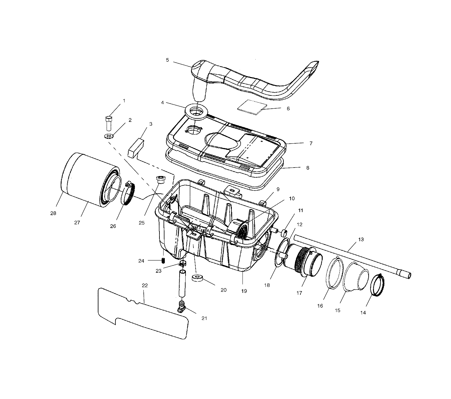 Part Number : 5433768 BOX AIR INTAKE 4-STROKE