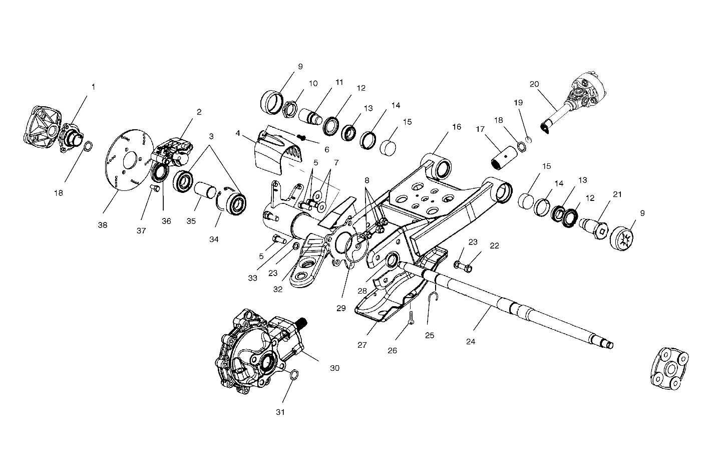 Part Number : 5812047 PAD REAR SHAFT(10)