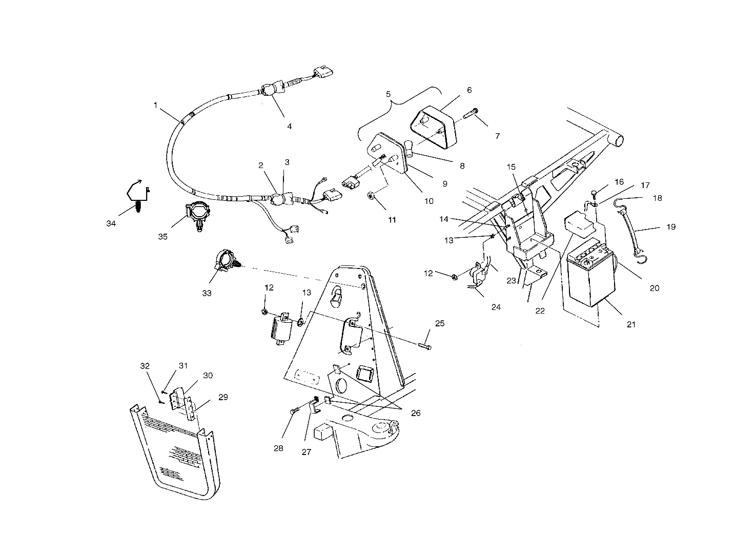 Part Number : 2460864 HARNESS-MAINWIRE BRAKE START