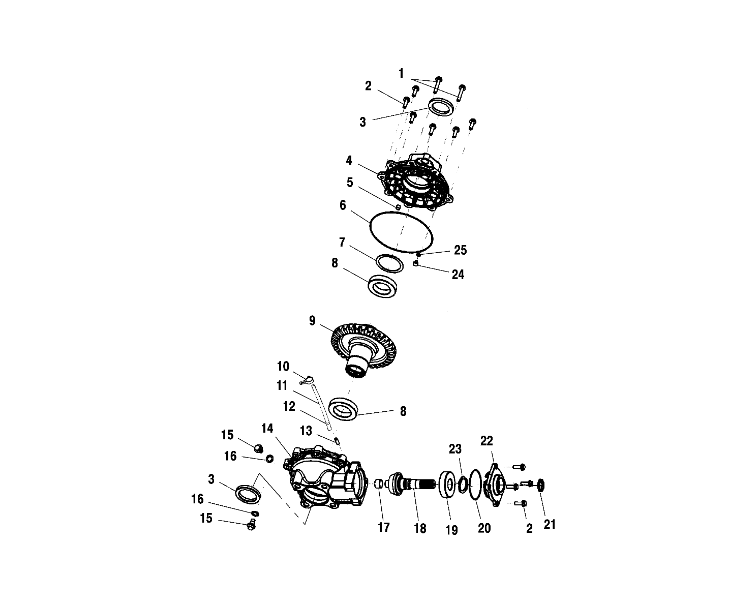 Part Number : 1341342 GEARCASE ASM REAR