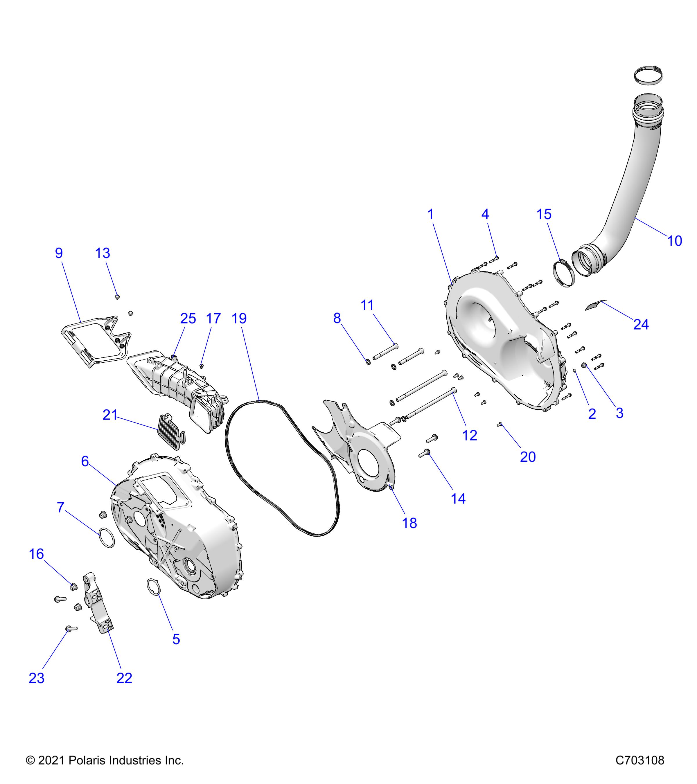 Foto diagrama Polaris que contem a peça 1244605