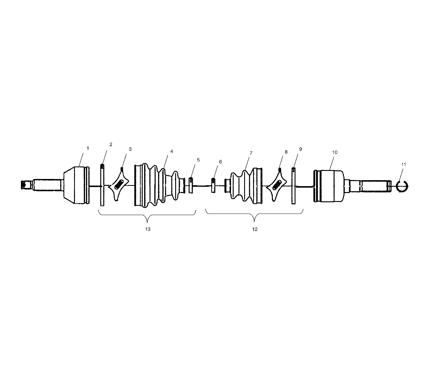 Part Number : 1350056 PLUNGING-JOINT LONG