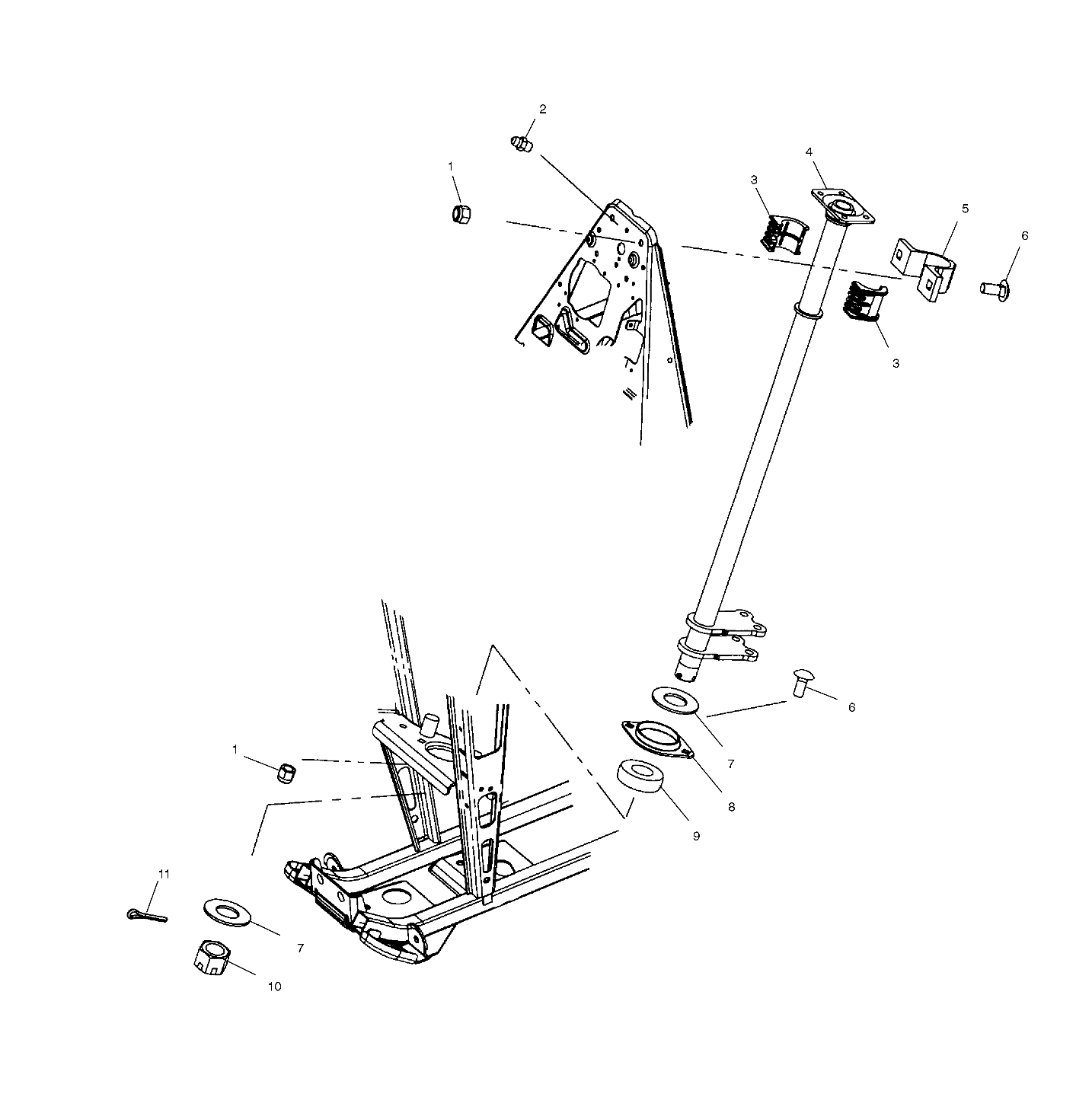 Foto diagrama Polaris que contem a peça 1820898-067