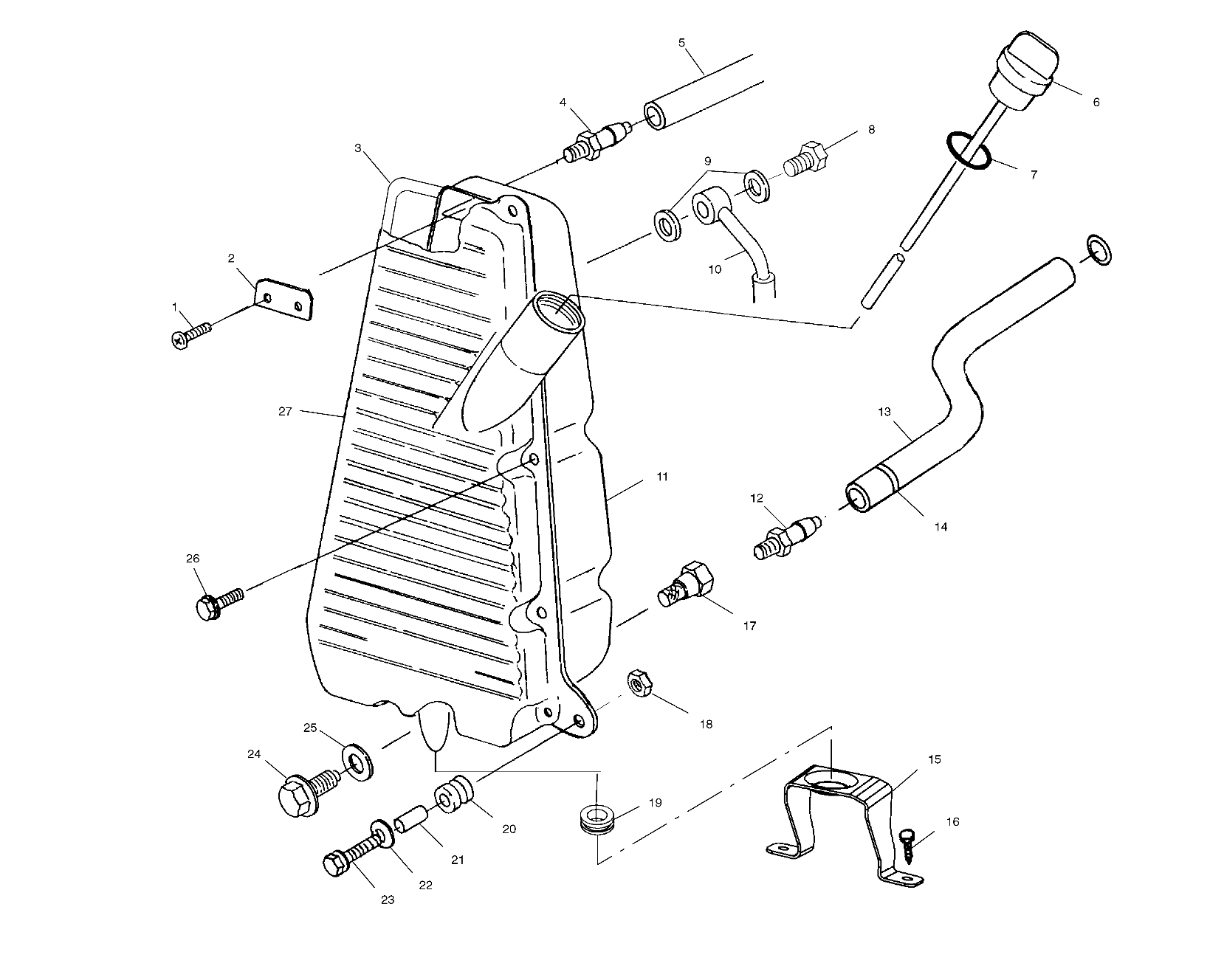 Part Number : 5245060-067 BRKT-OIL TANK BLK