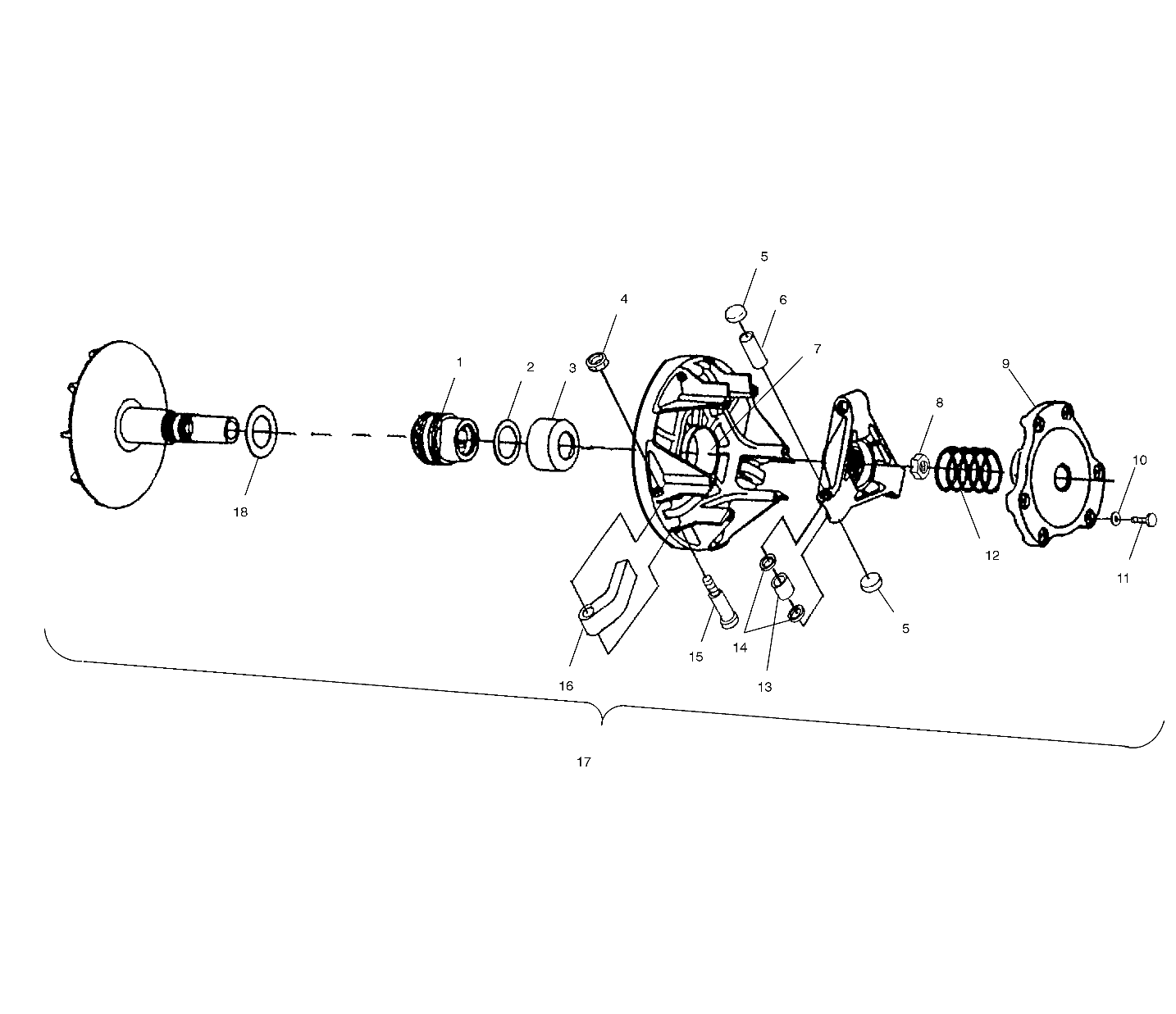 Foto diagrama Polaris que contem a peça 5131646