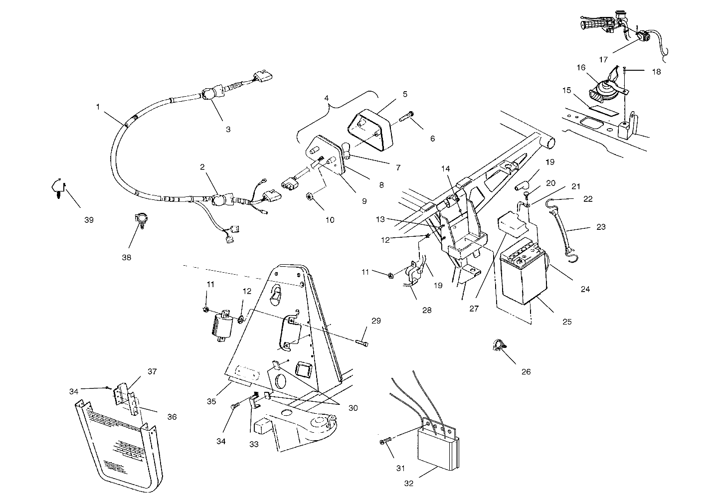 Foto diagrama Polaris que contem a peça 2460814