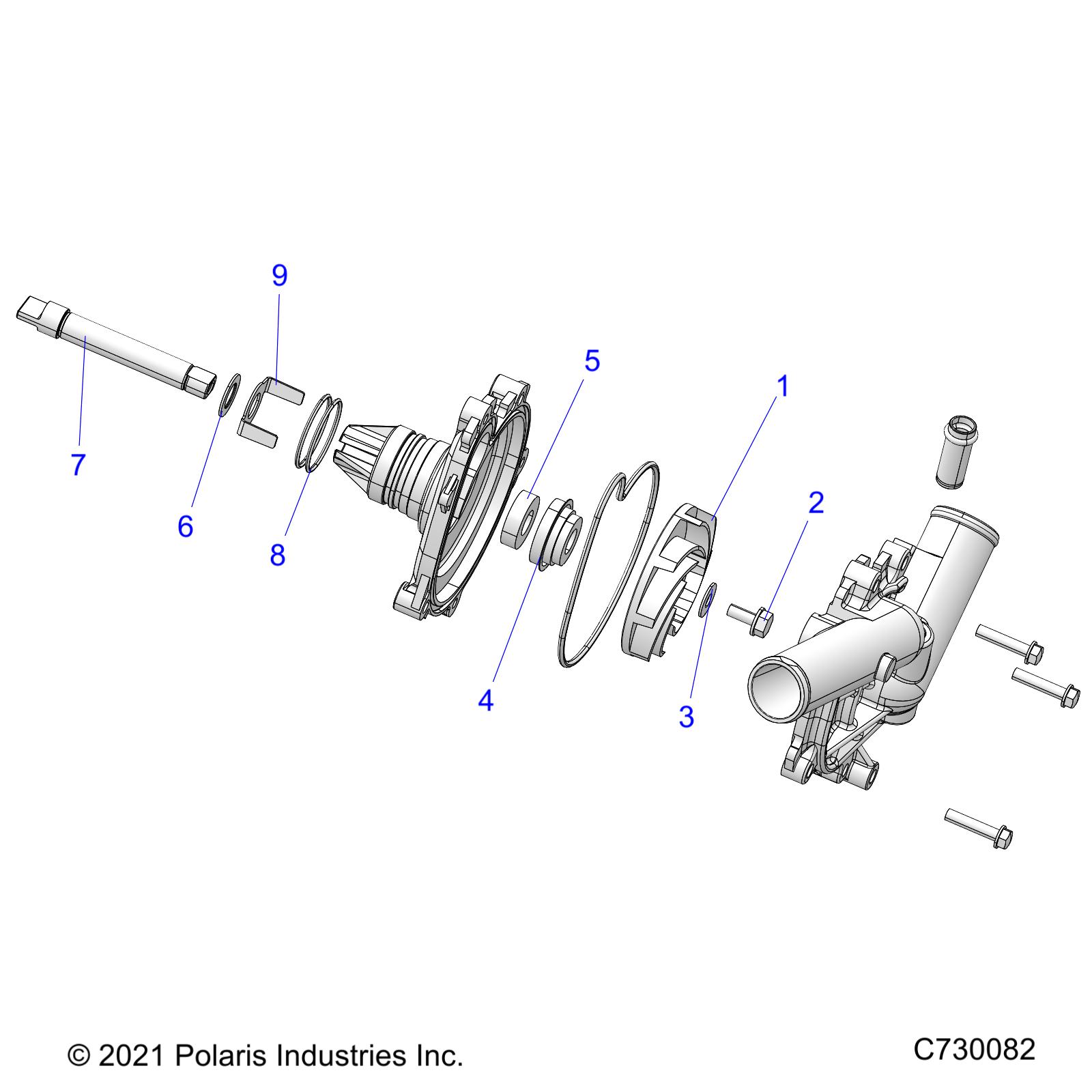 Part Number : 3610273 WATERPUMP SHAFT  OIL SEAL