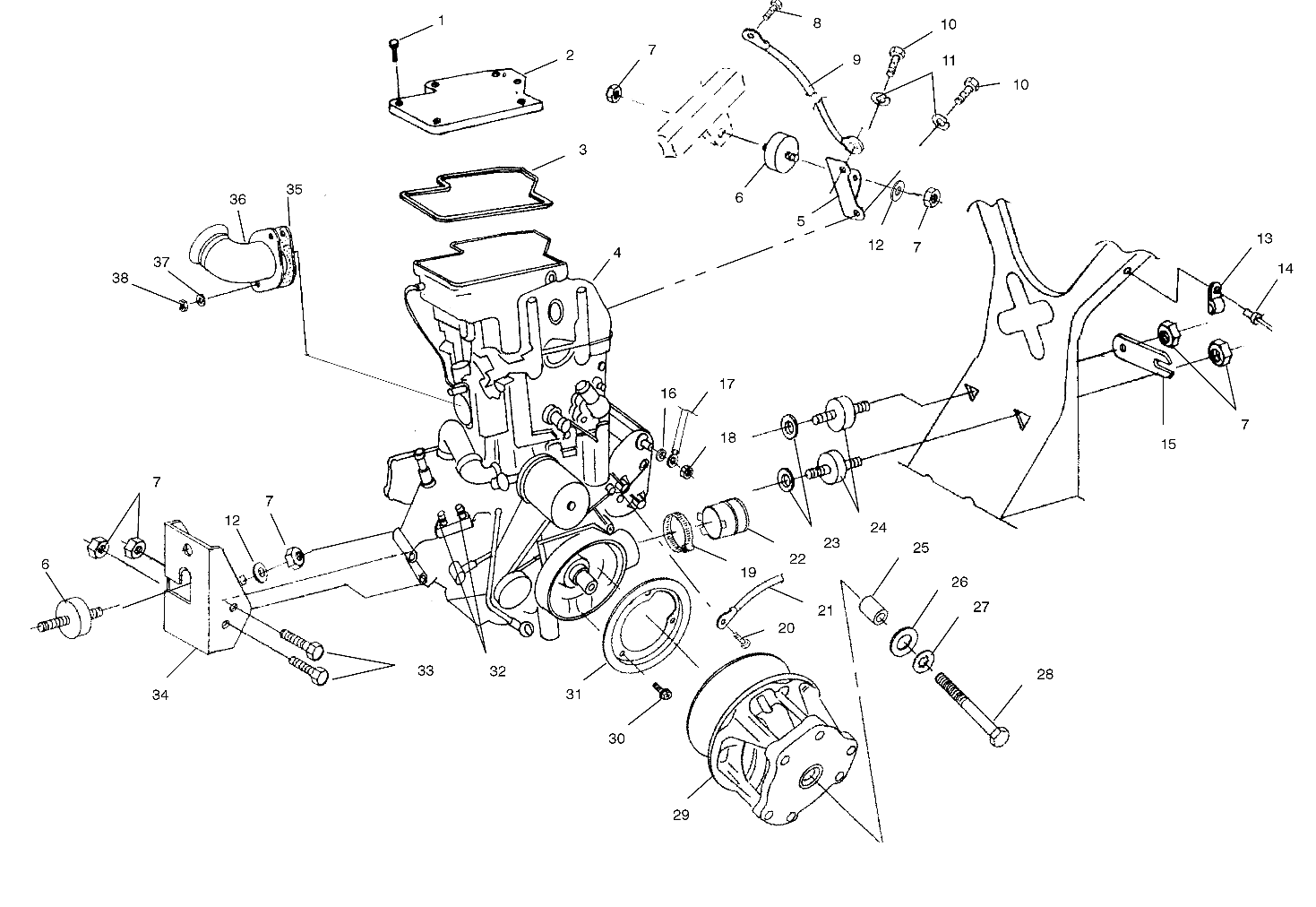 Foto diagrama Polaris que contem a peça 5241453-067