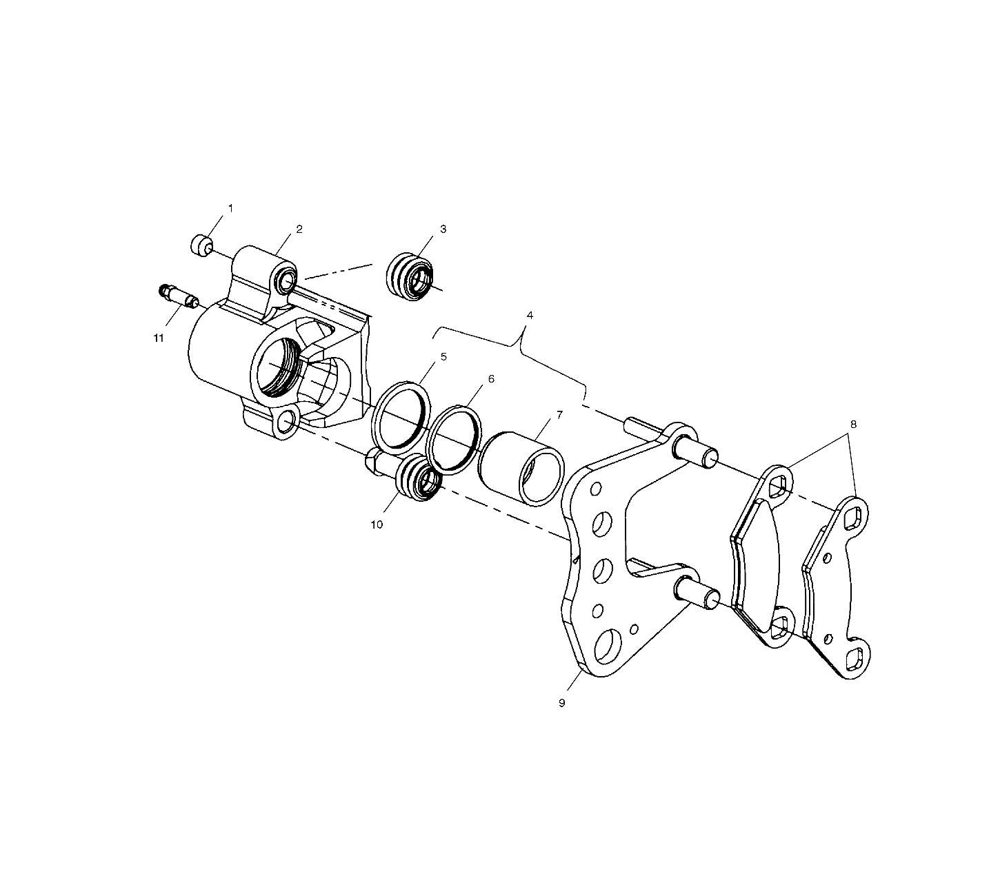 Part Number : 1910550 CALIPER ASM.BRAKE RH 1.187 9