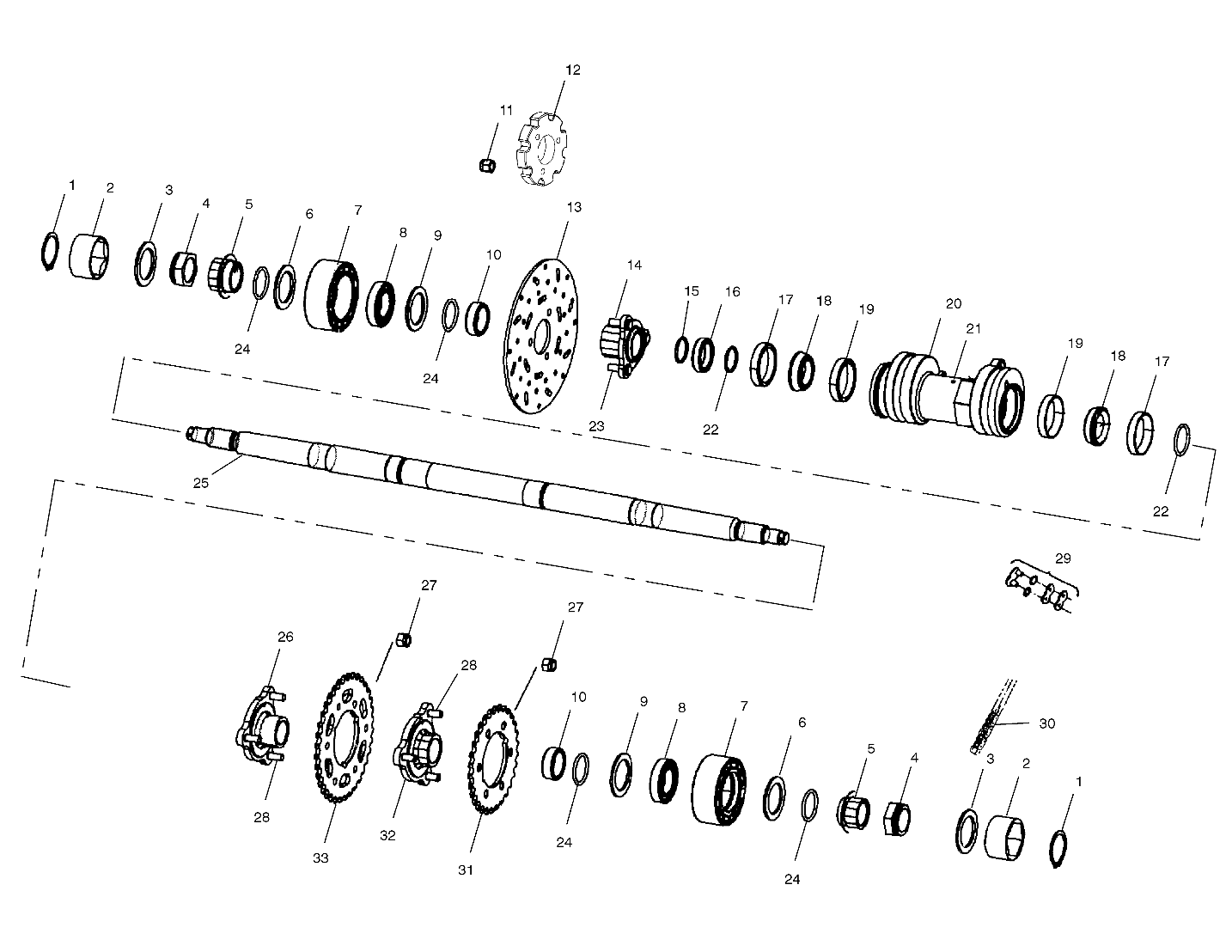 Foto diagrama Polaris que contem a peça 7710496