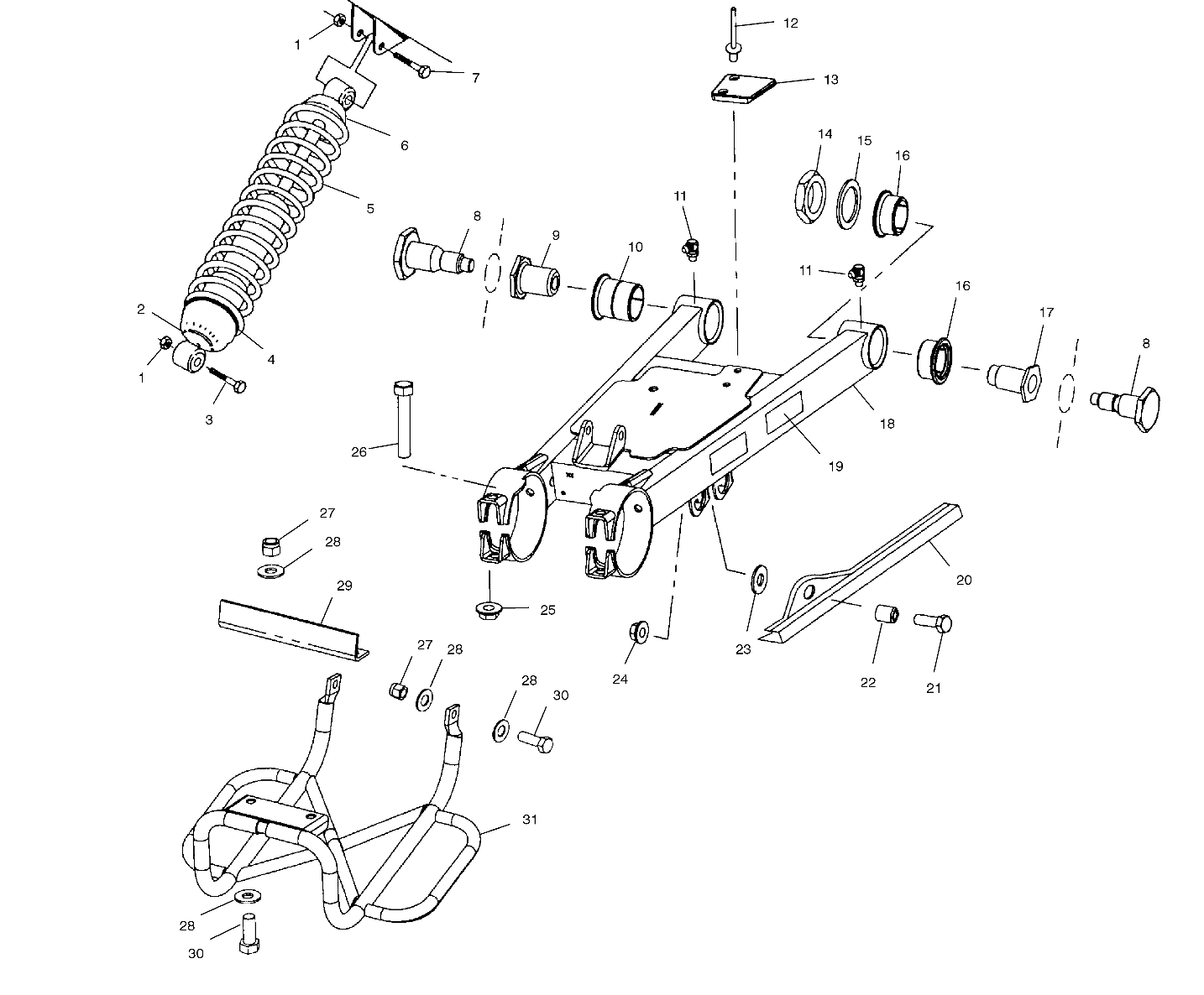 Part Number : 7041962 SHOCK  AXLE  MID