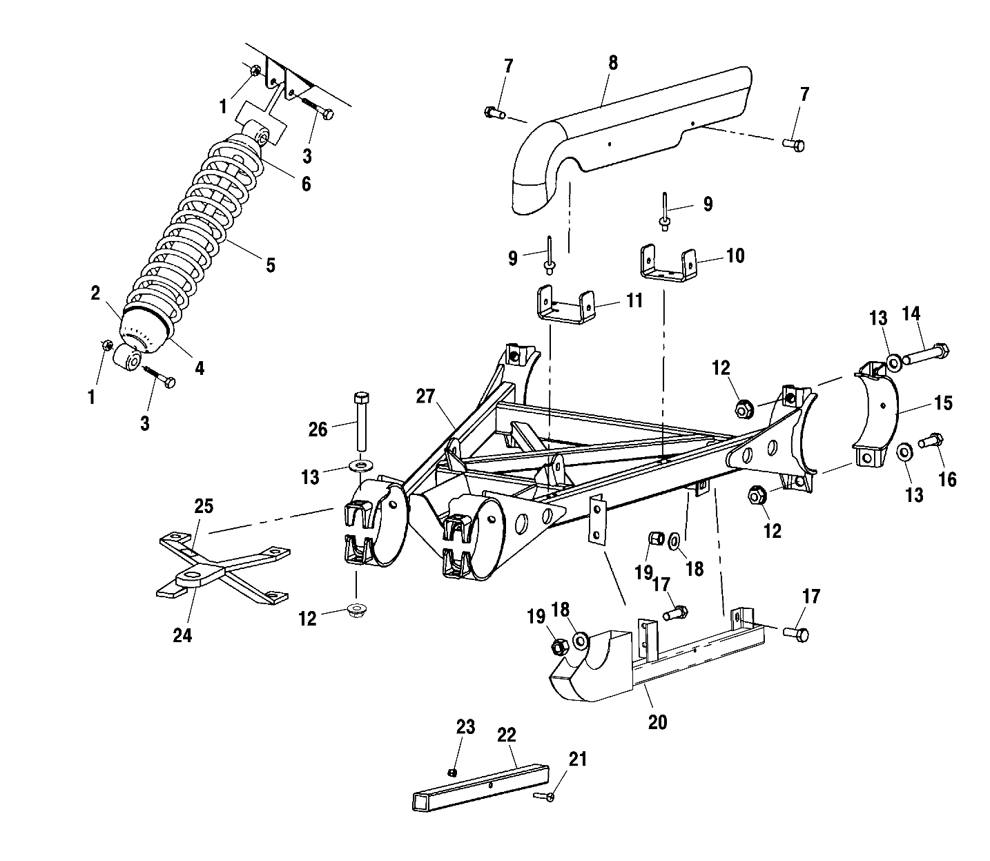 Part Number : 7041963 SHOCK-RR