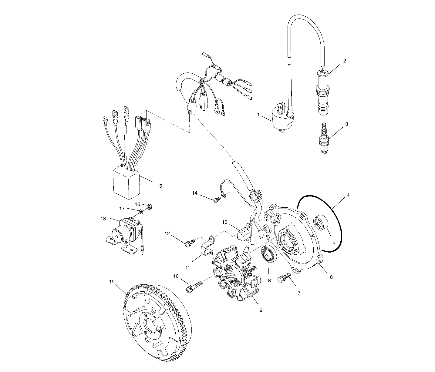 Foto diagrama Polaris que contem a peça 3086821