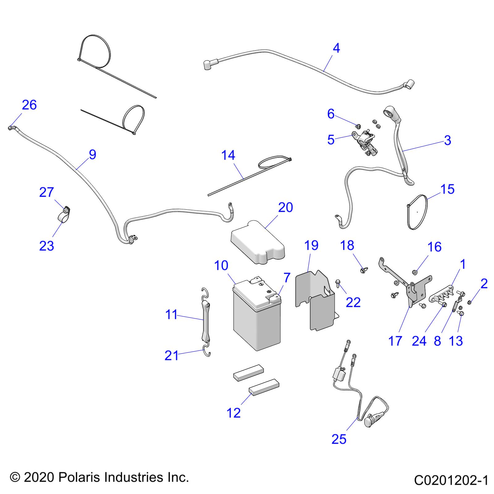 Foto diagrama Polaris que contem a peça 4018695