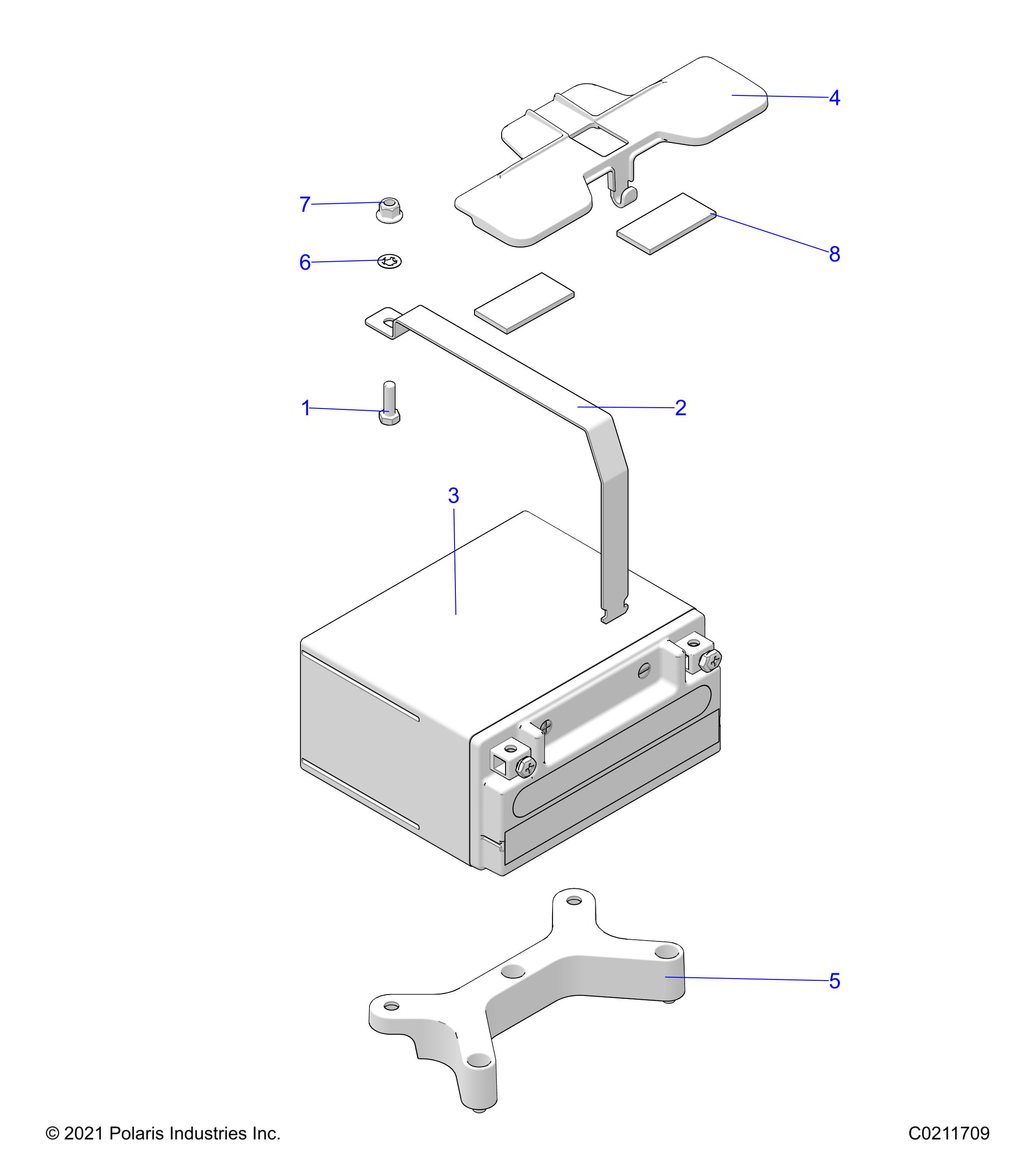 Part Number : 5253600 BATTERY BRACKET